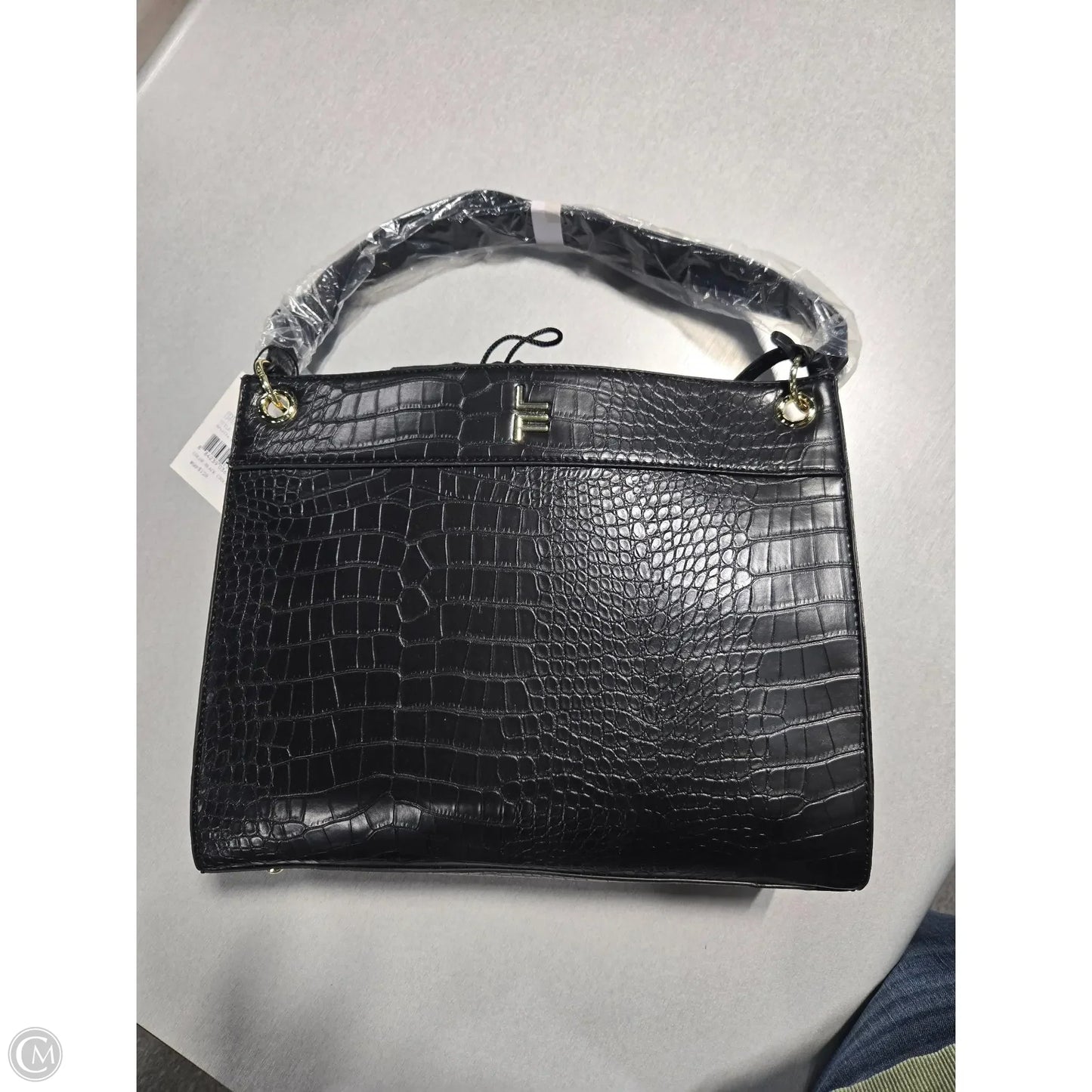 Handbag Leather By London Fog, Size: Large
