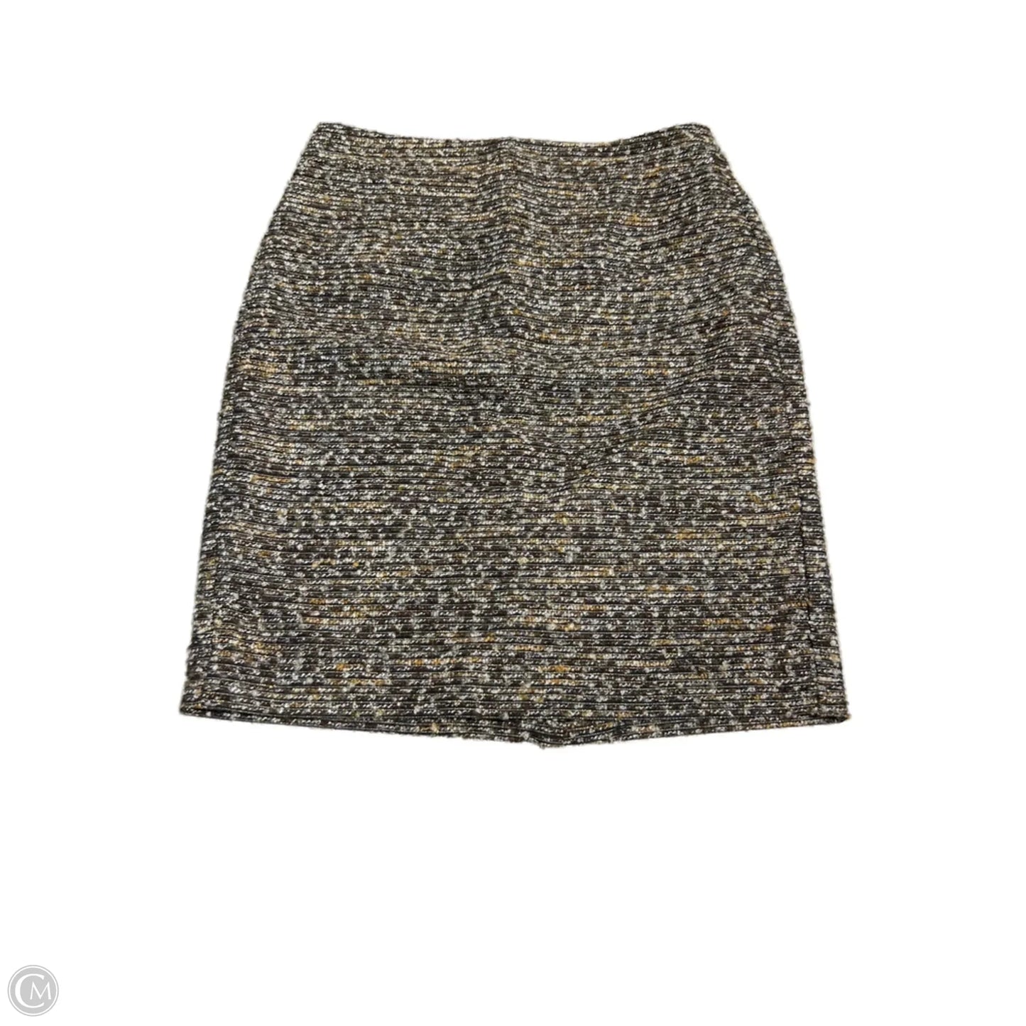 Skirt Mini & Short By Ann Taylor In Brown & Gold, Size: M