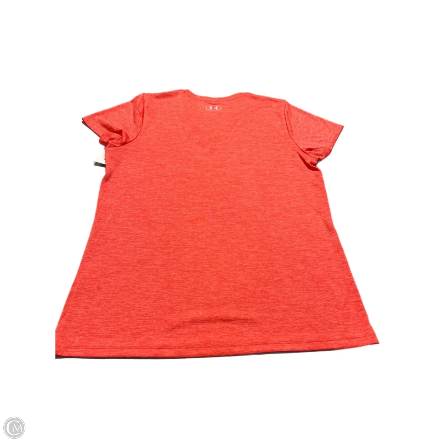 Top Short Sleeve By Under Armour In Orange, Size: L