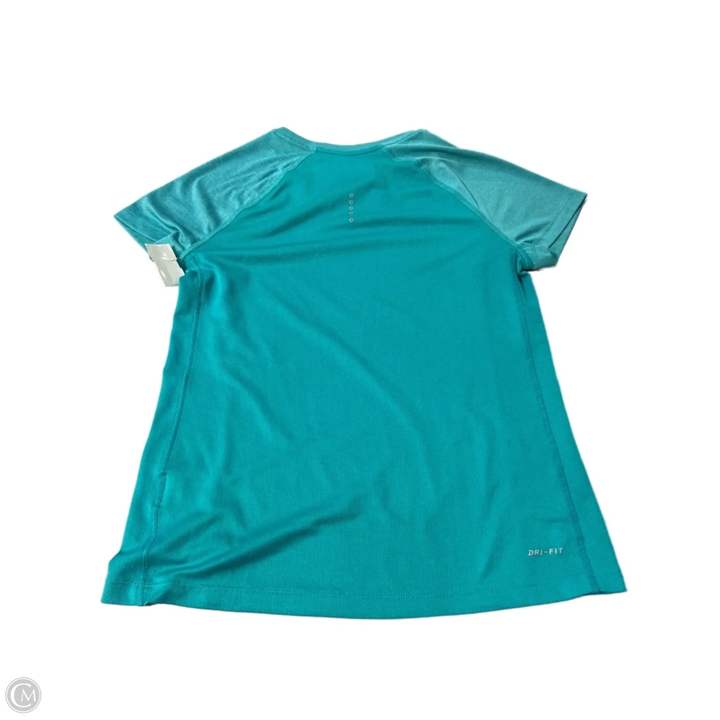 Athletic Top Short Sleeve By Nike In Aqua, Size: M