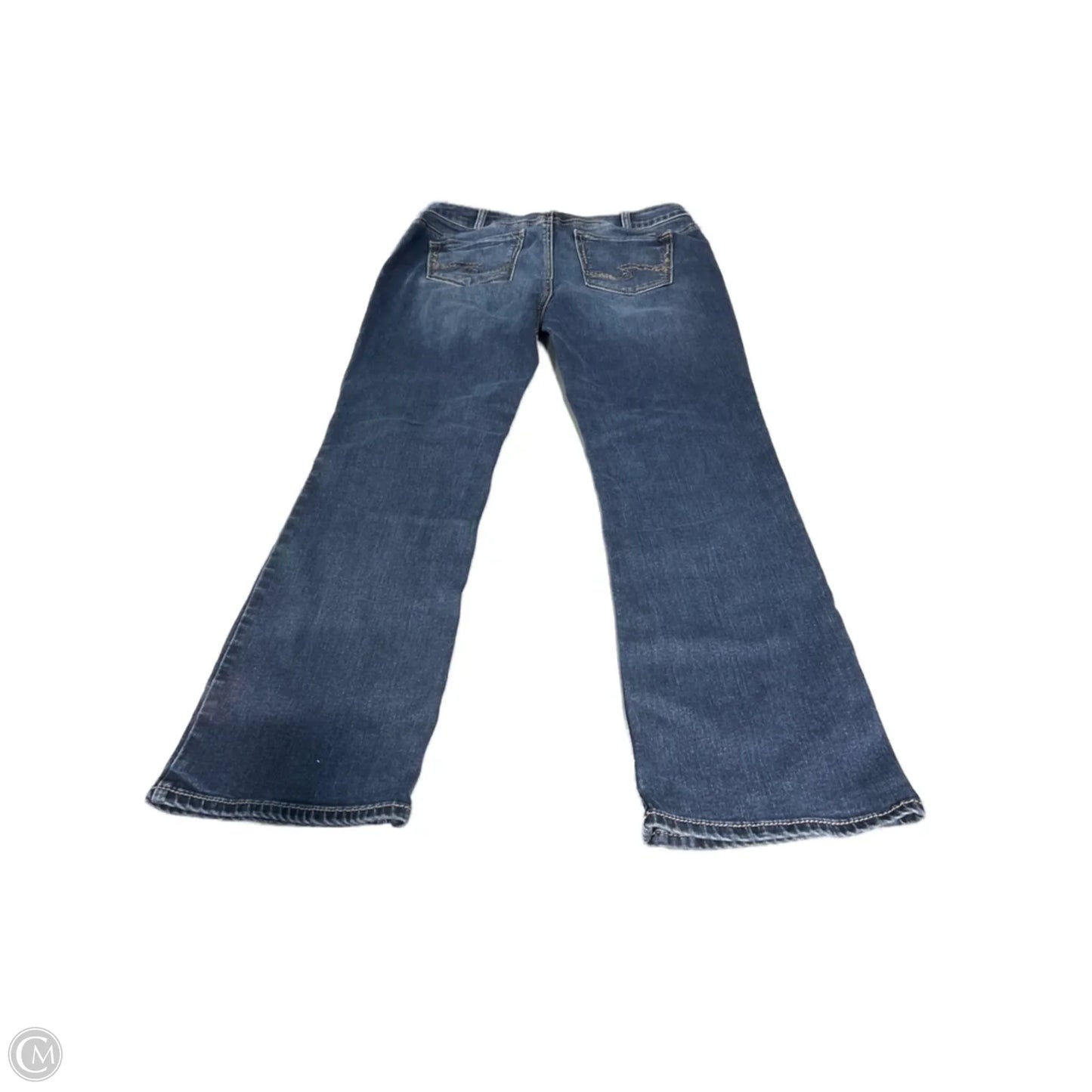 Jeans Boot Cut By Silver In Blue Denim, Size: 14