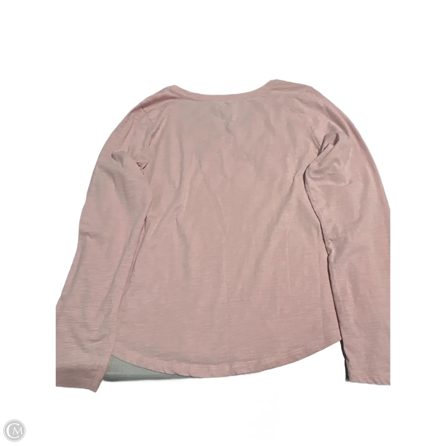 Top Long Sleeve Basic By Sonoma In Peach, Size: Xl