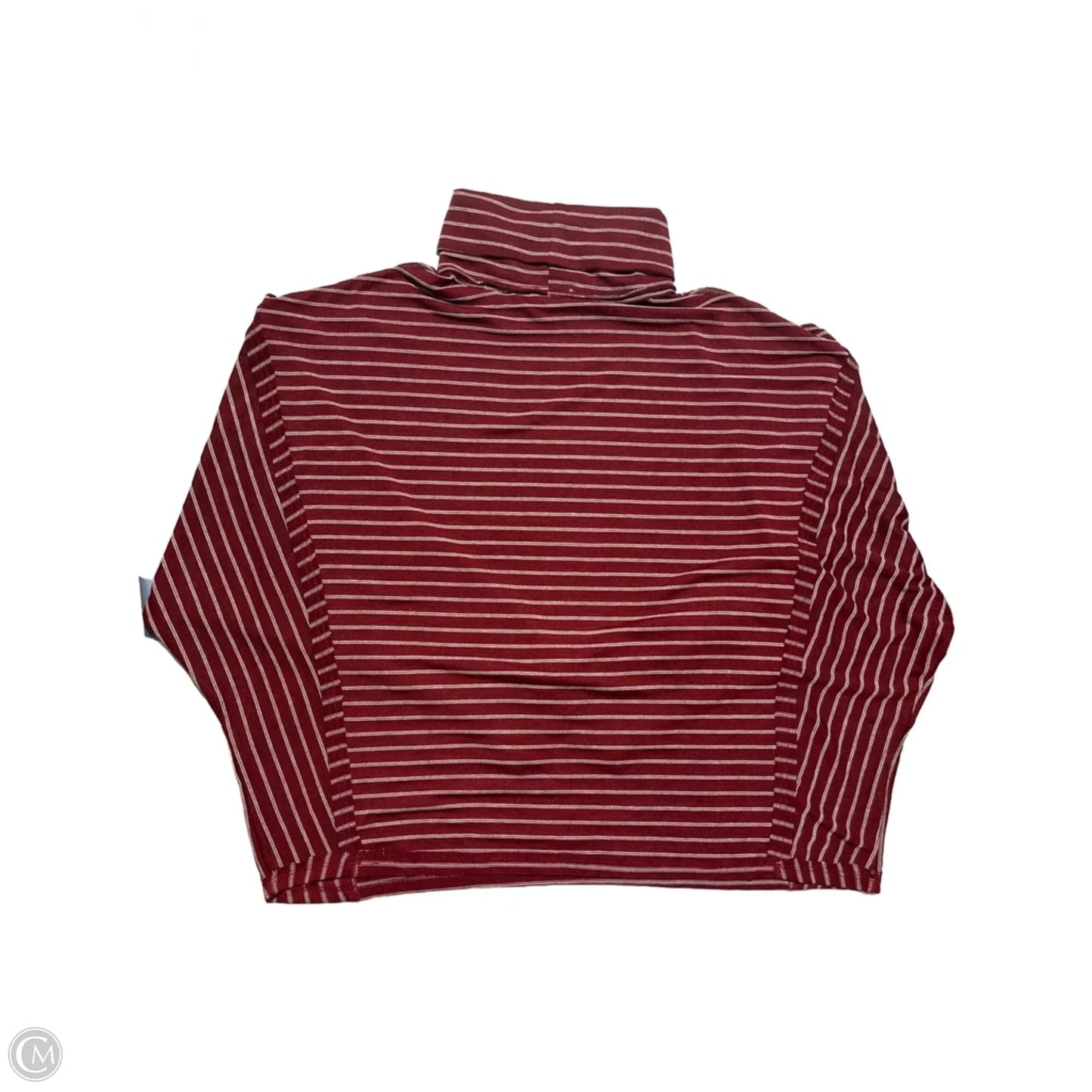 Top Long Sleeve By Hem & Thread In Maroon, Size: L