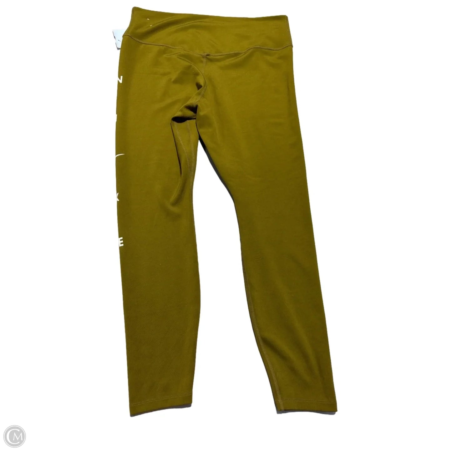 Athletic Leggings By Nike In Green, Size: L