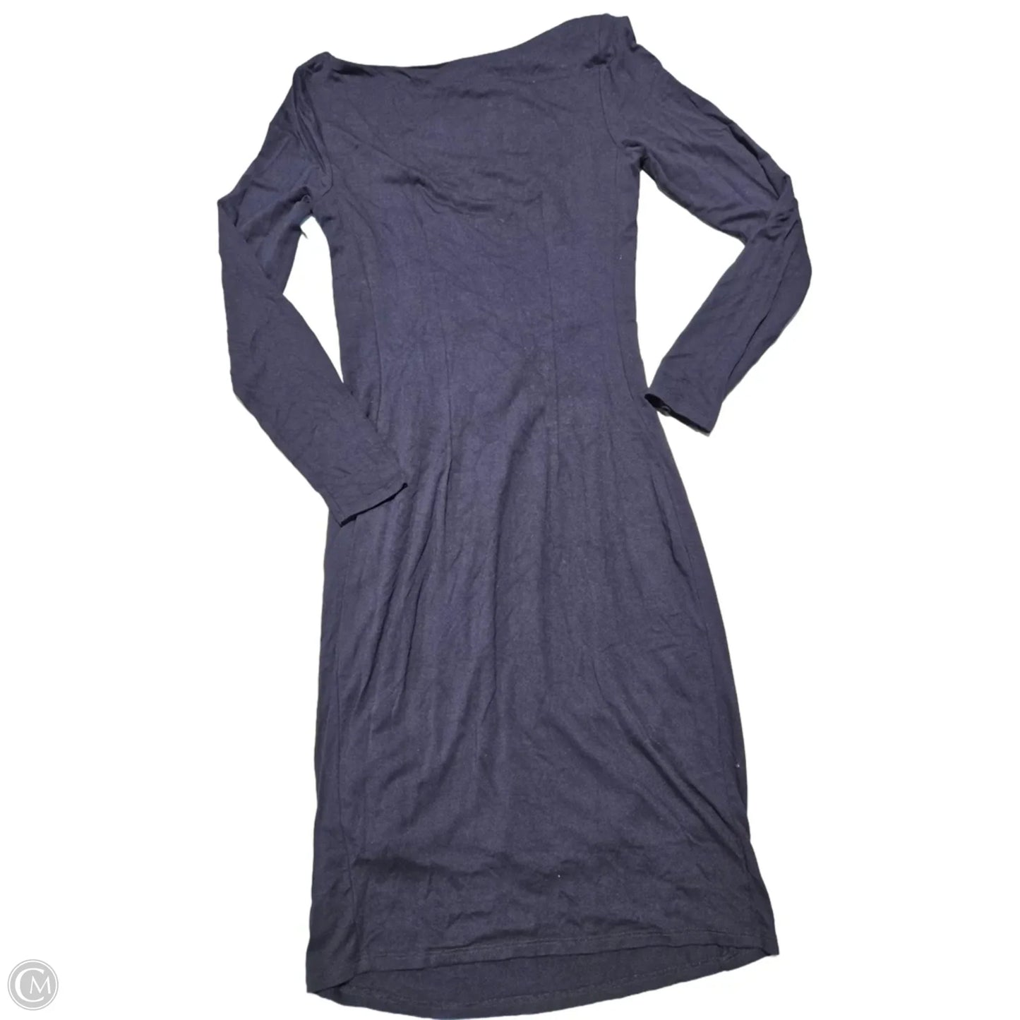 Dress Casual Midi By Boden In Navy, Size: M
