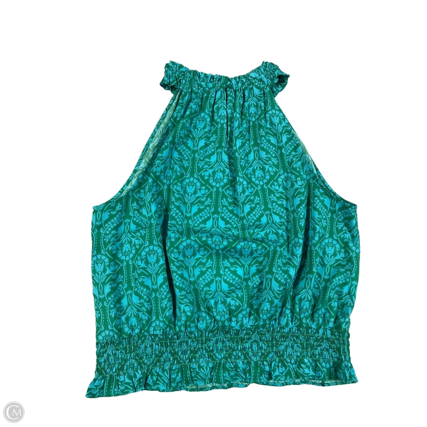Top Sleeveless By Ann Taylor In Blue & Green, Size: L
