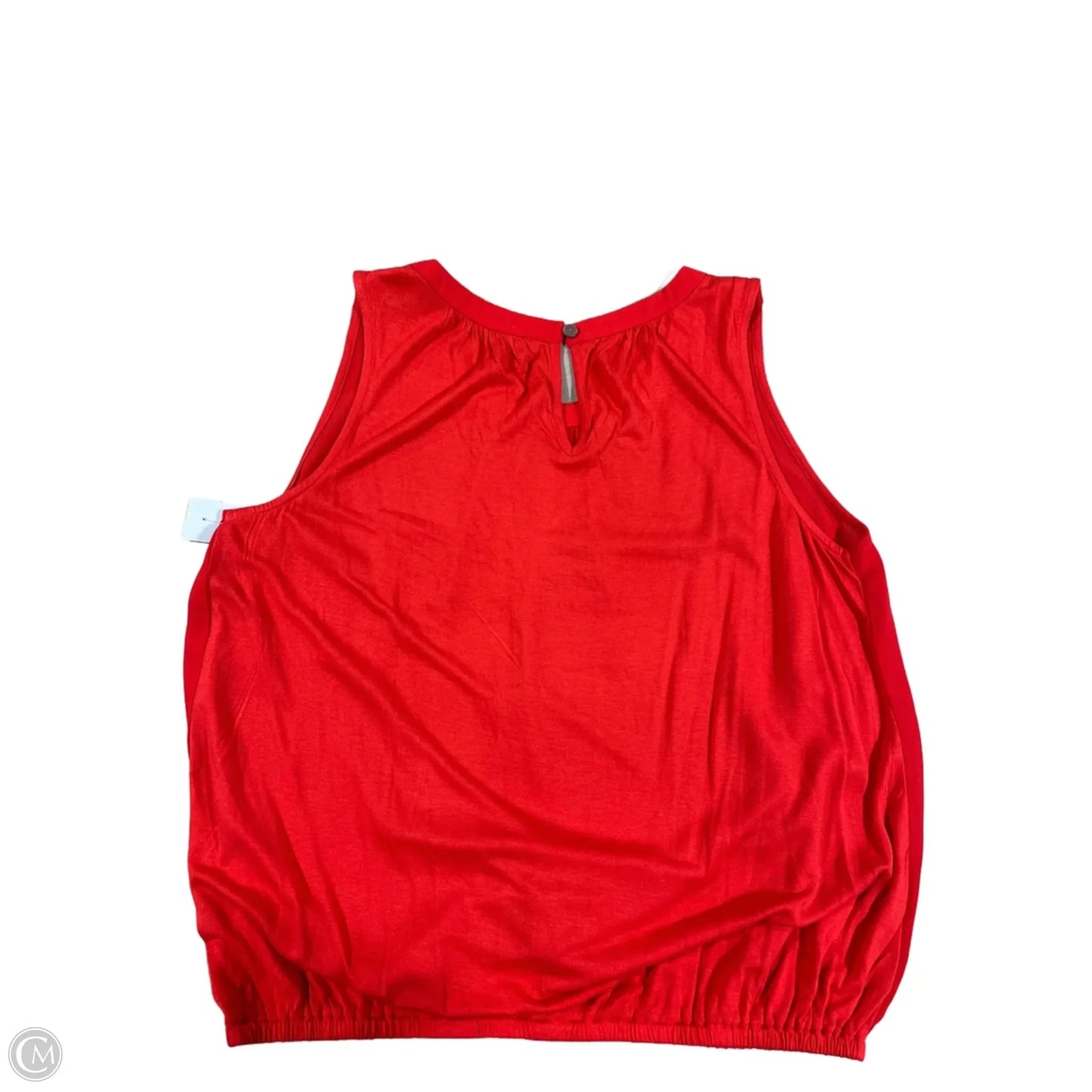 Top Sleeveless By Ann Taylor In Red, Size: L