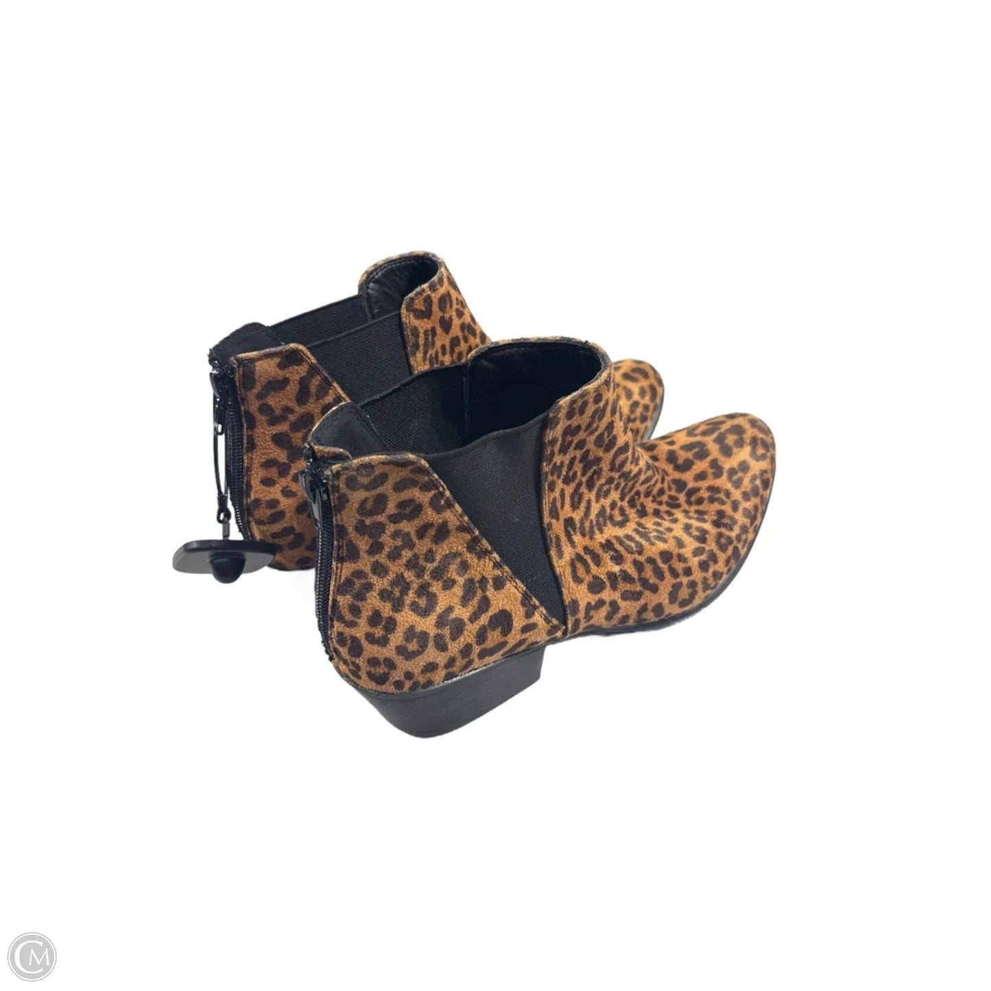 Boots Ankle Heels By Esprit In Animal Print, Size: 10