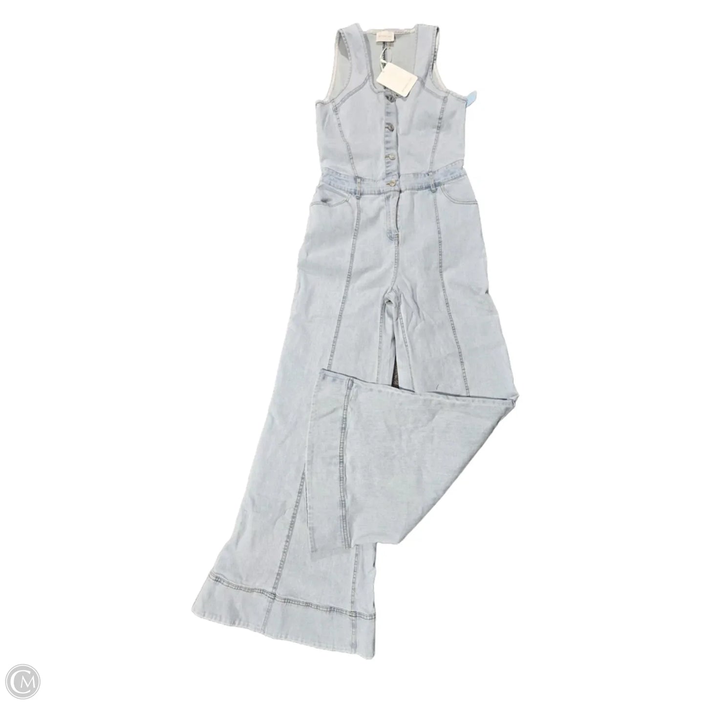 Jumpsuit By Cme In Blue Denim, Size: M