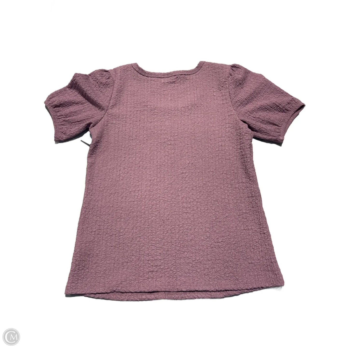 Top Short Sleeve By Maurices In Purple, Size: M
