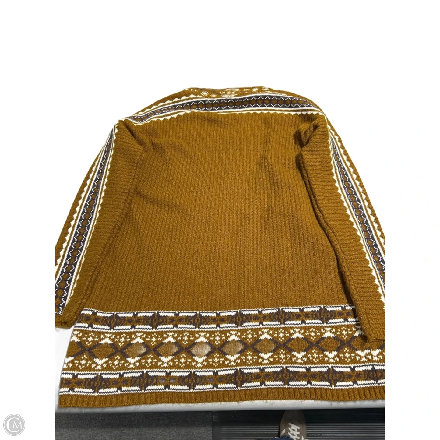 Cardigan By Lucky Brand In Tan, Size: M