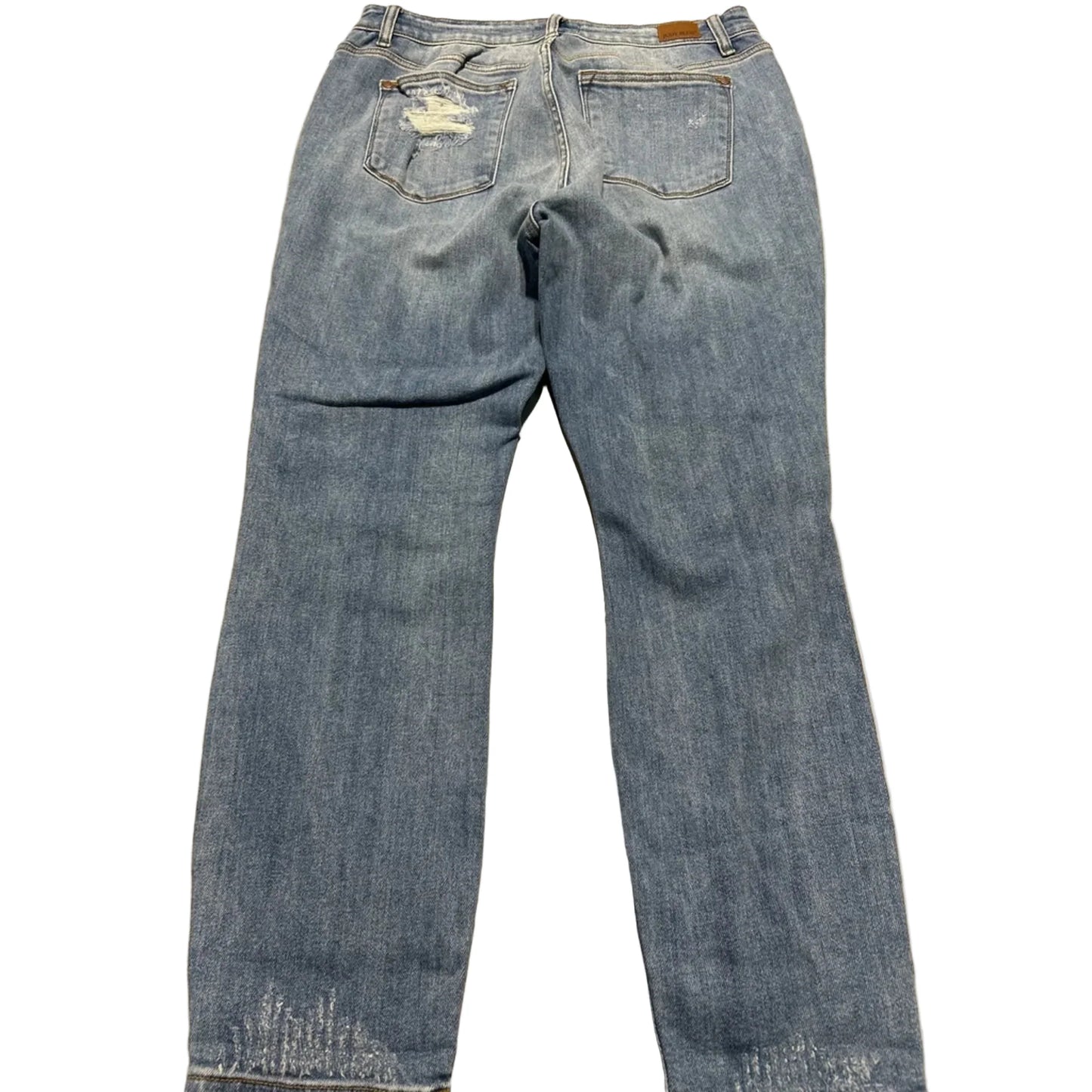 Jeans Boyfriend By Judy Blue In Blue Denim, Size: 12