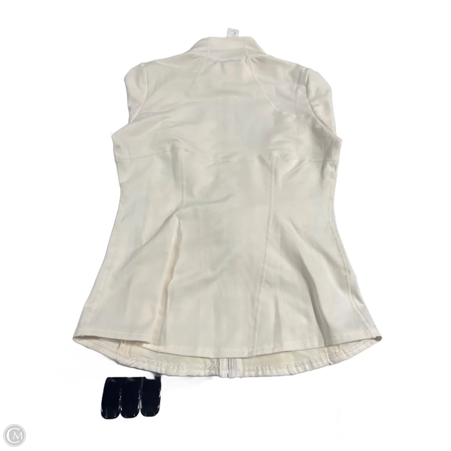 Athletic Jacket By Fabletics In Cream, Size: M