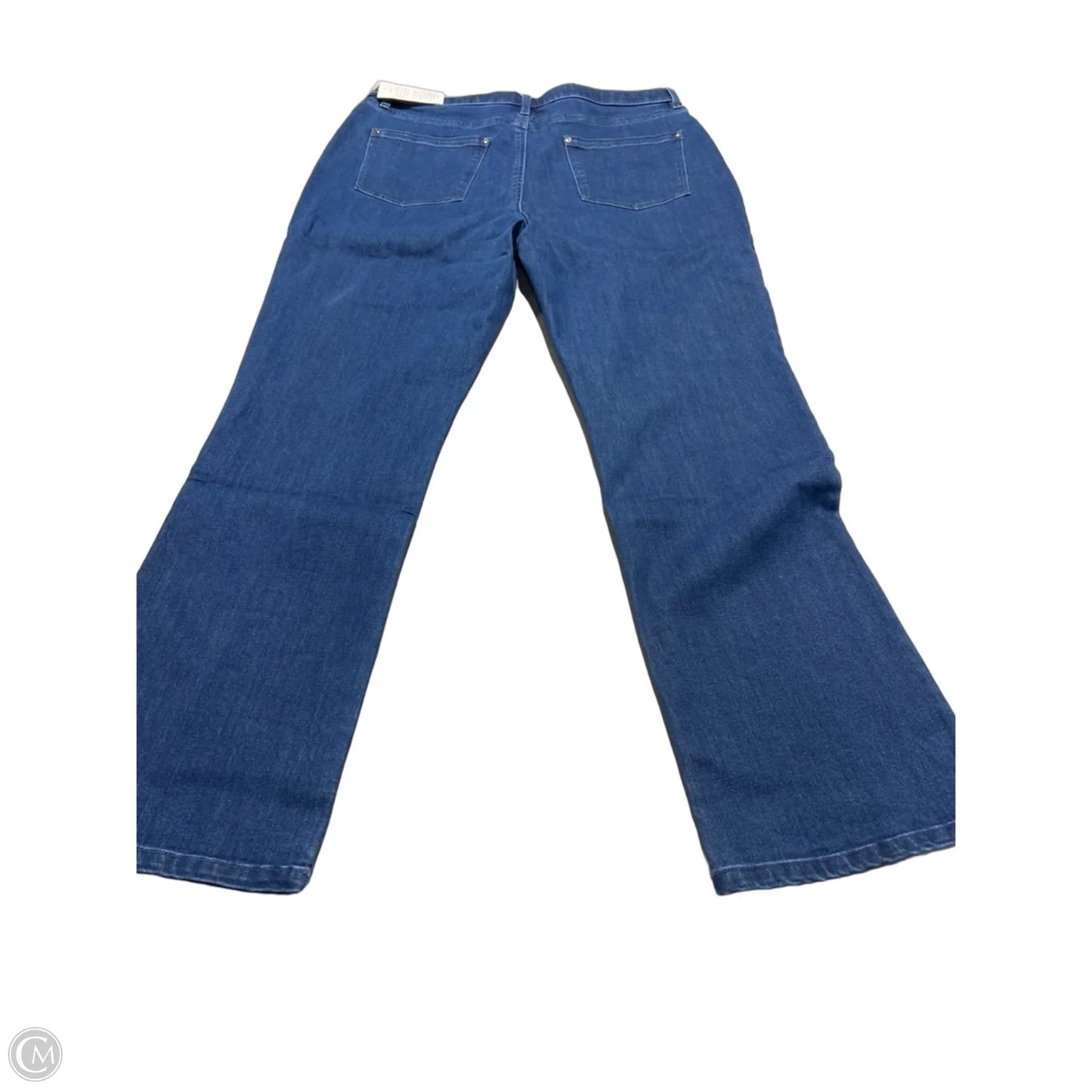 Jeans Straight By Appleseeds In Blue Denim, Size: 16