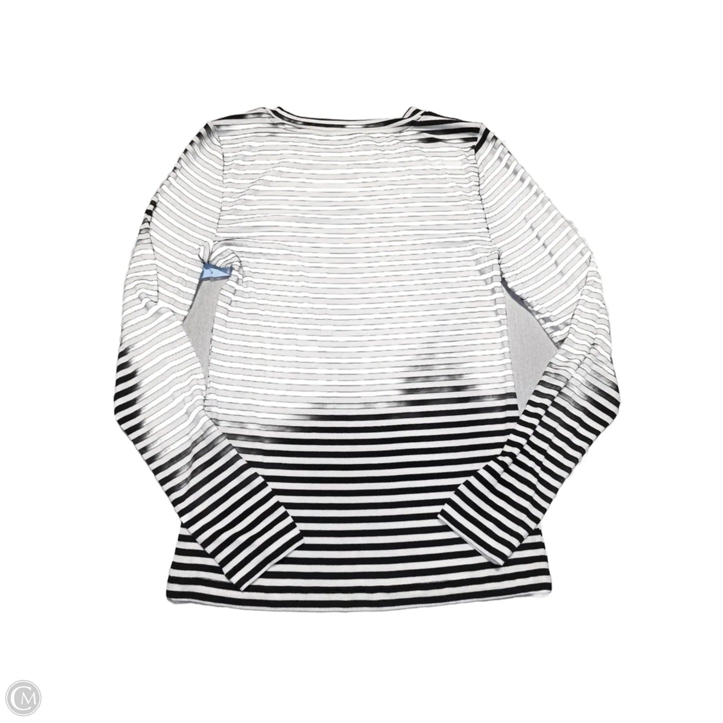 Top Long Sleeve By Loft In Striped Pattern, Size: M
