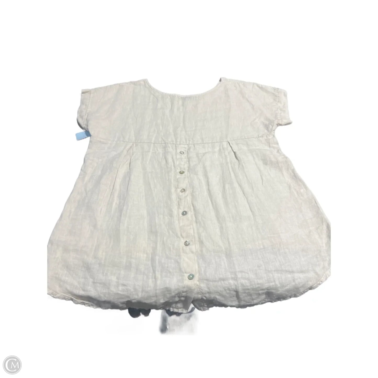 Top Short Sleeve By Terzo Millennio In Beige, Size: M