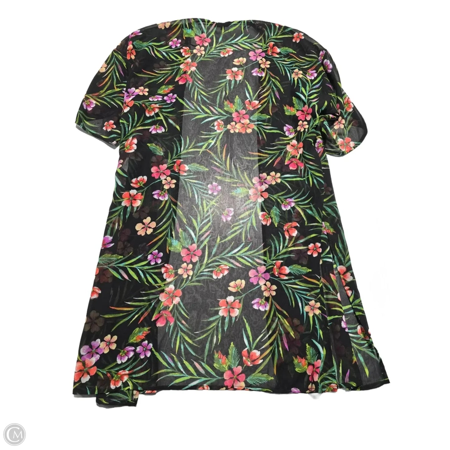 Shawl By Ambiance Apparel In Floral Print, Size: S