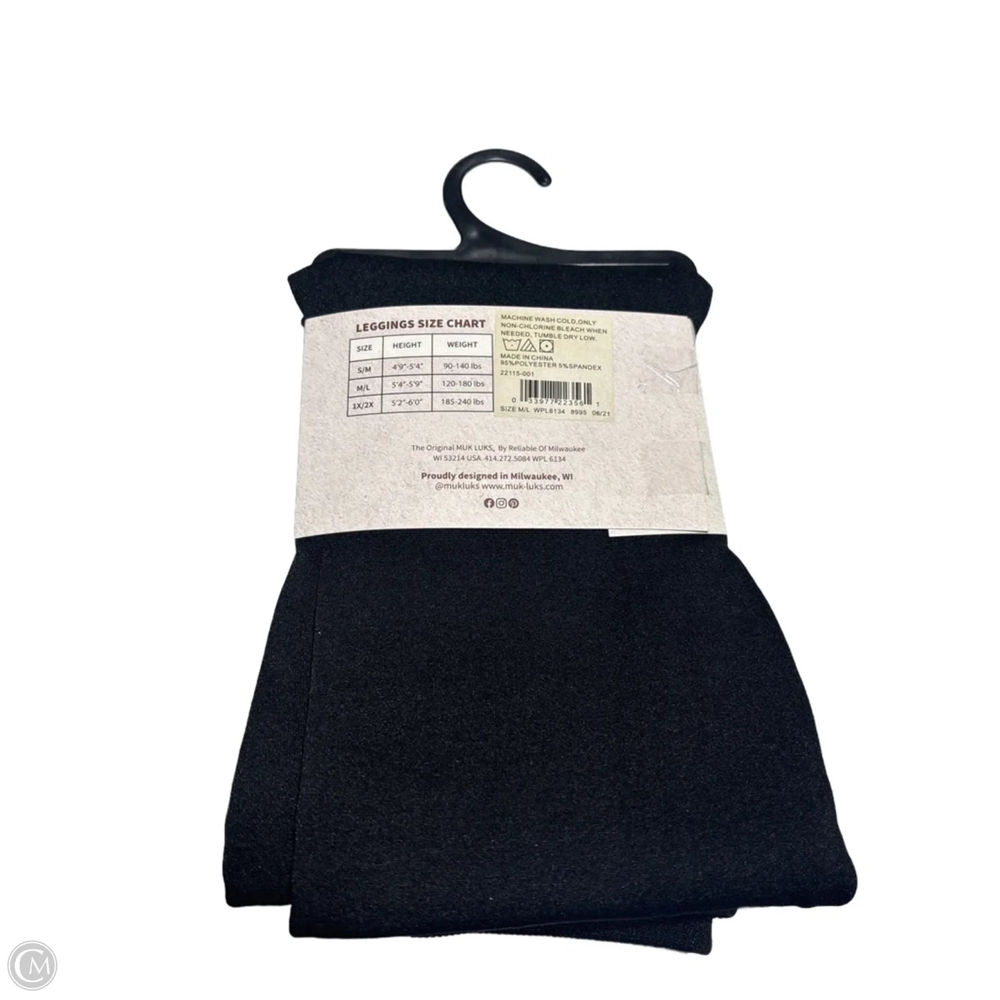 Pants Leggings By Muk Luks In Black, Size: M