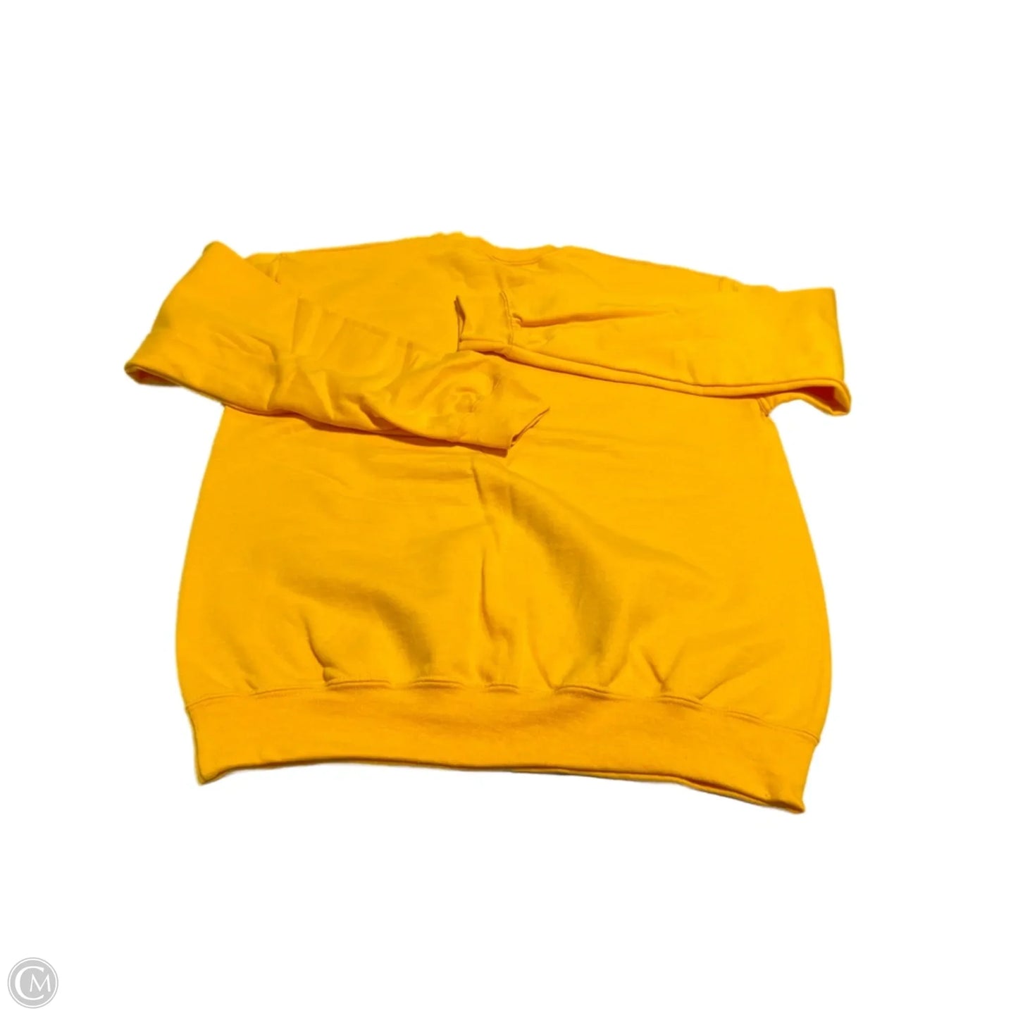 Sweatshirt Crewneck By Gildan In Yellow, Size: M