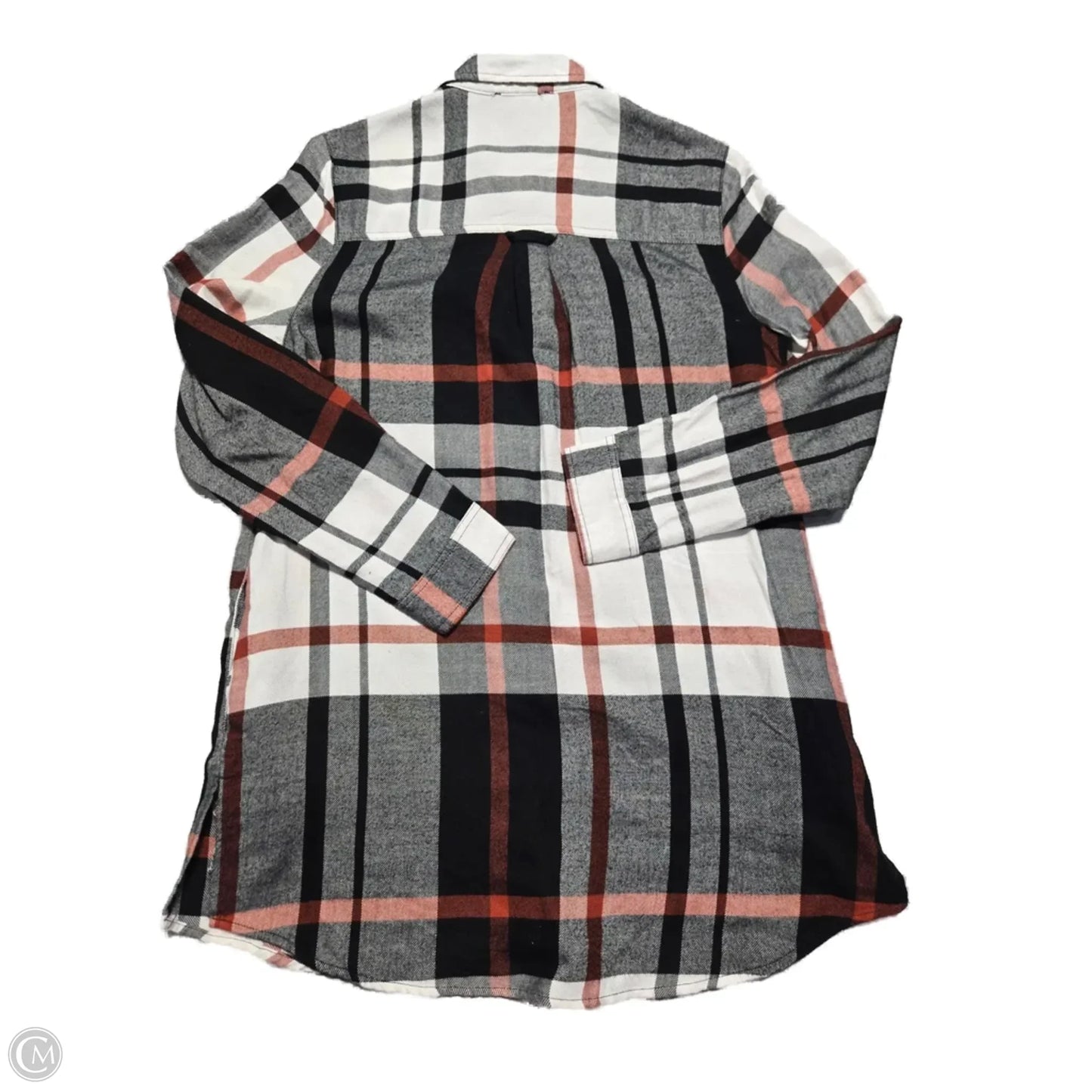 Top Long Sleeve By Como Vintage In Plaid Pattern, Size: S