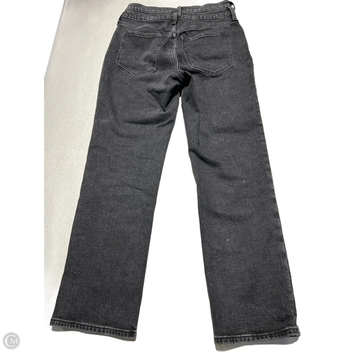 Jeans Straight By Abercrombie And Fitch In Black Denim, Size: 4