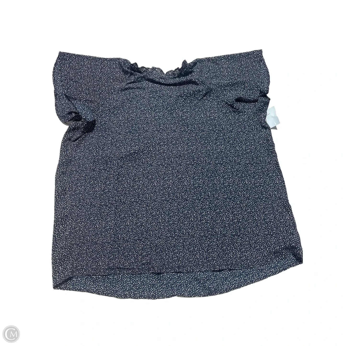 Top Short Sleeve By Loft In Blue, Size: Xl