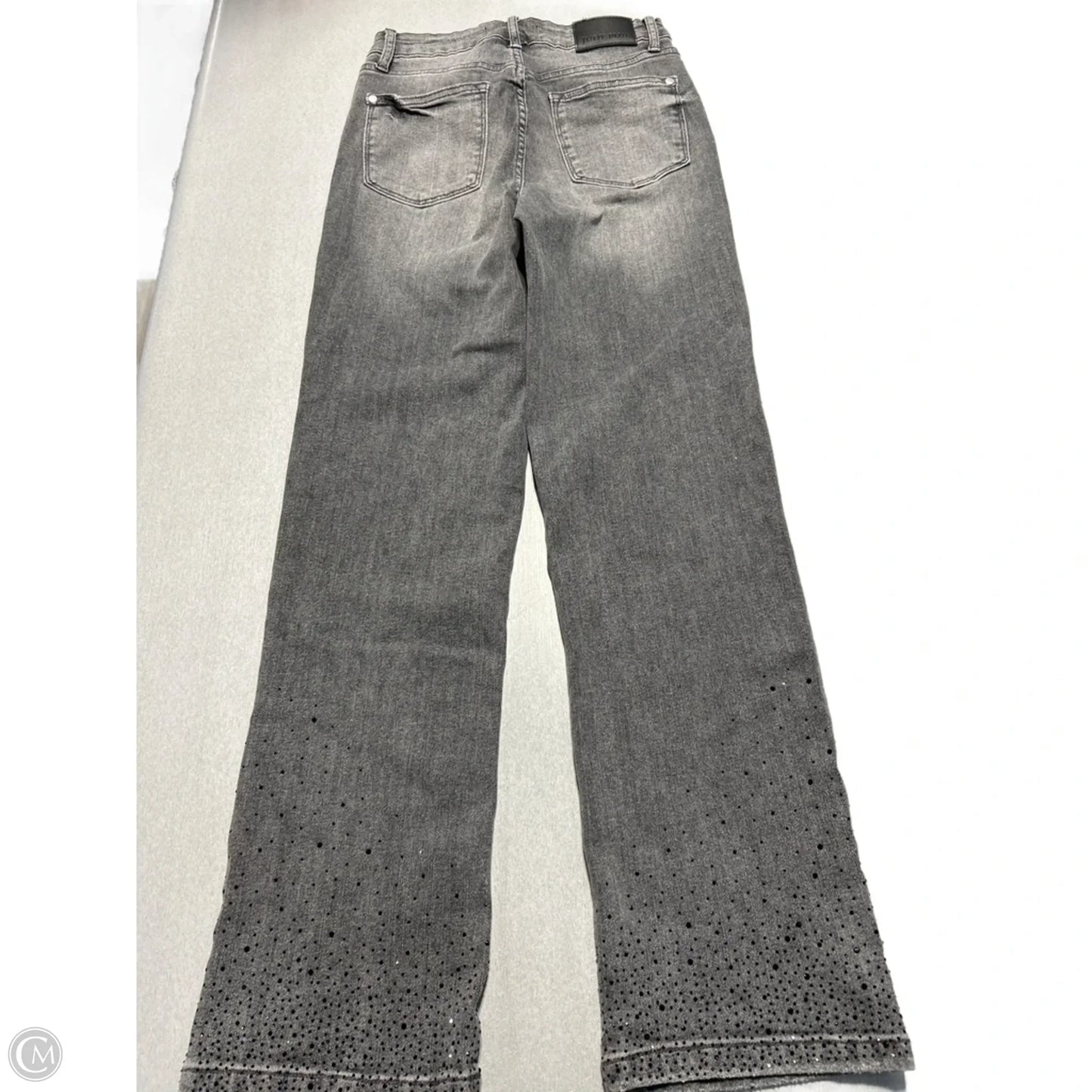 Jeans Straight By Judy Blue In Black Denim, Size: 4