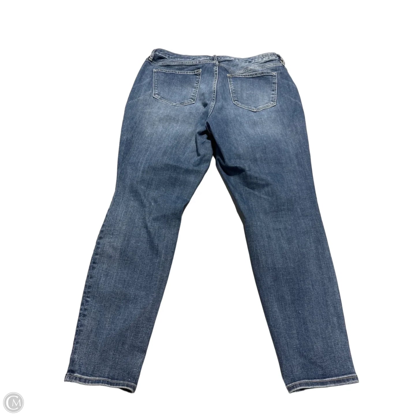 Jeans Skinny By Vigoss In Blue Denim, Size: 14