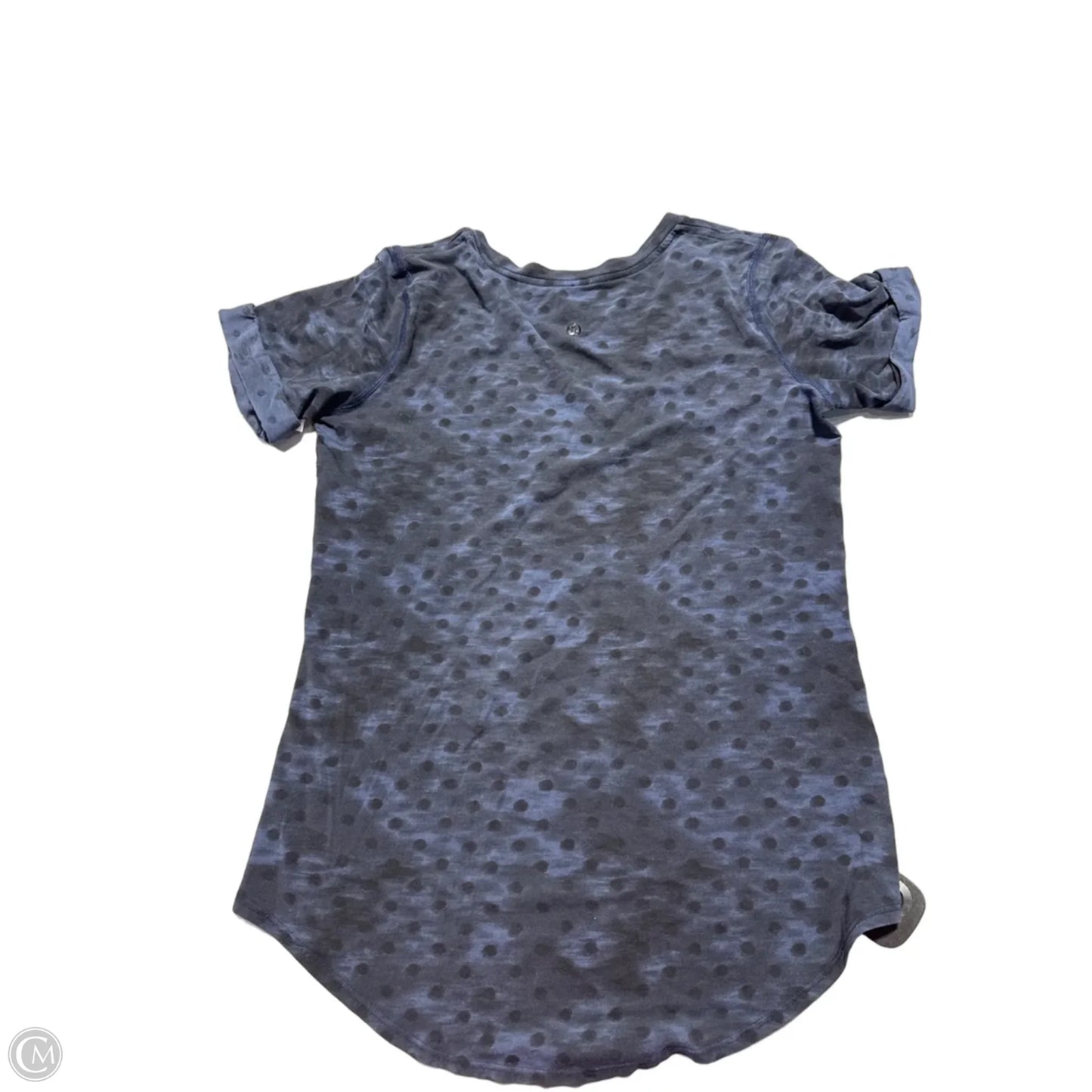 Top Short Sleeve By Lululemon In Blue, Size: S