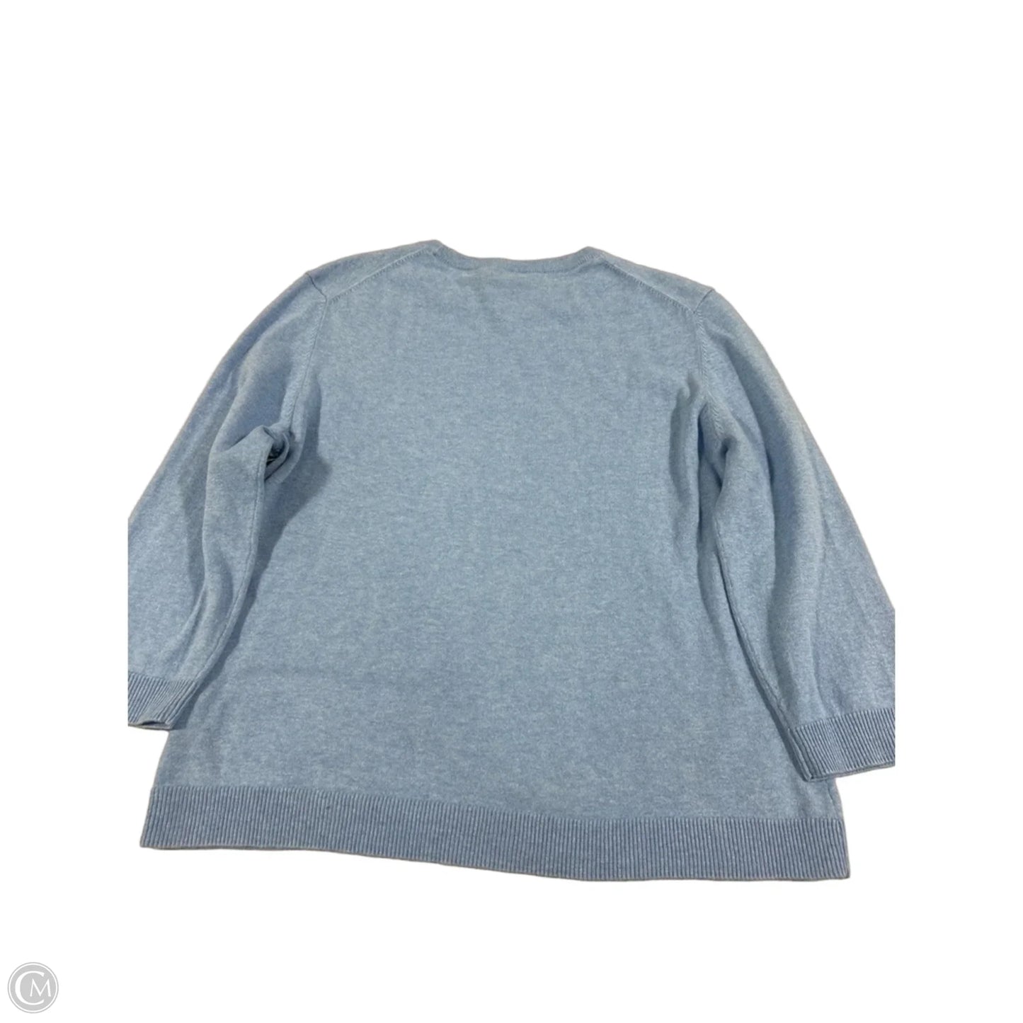 Top Long Sleeve By Cmc In Blue, Size: L