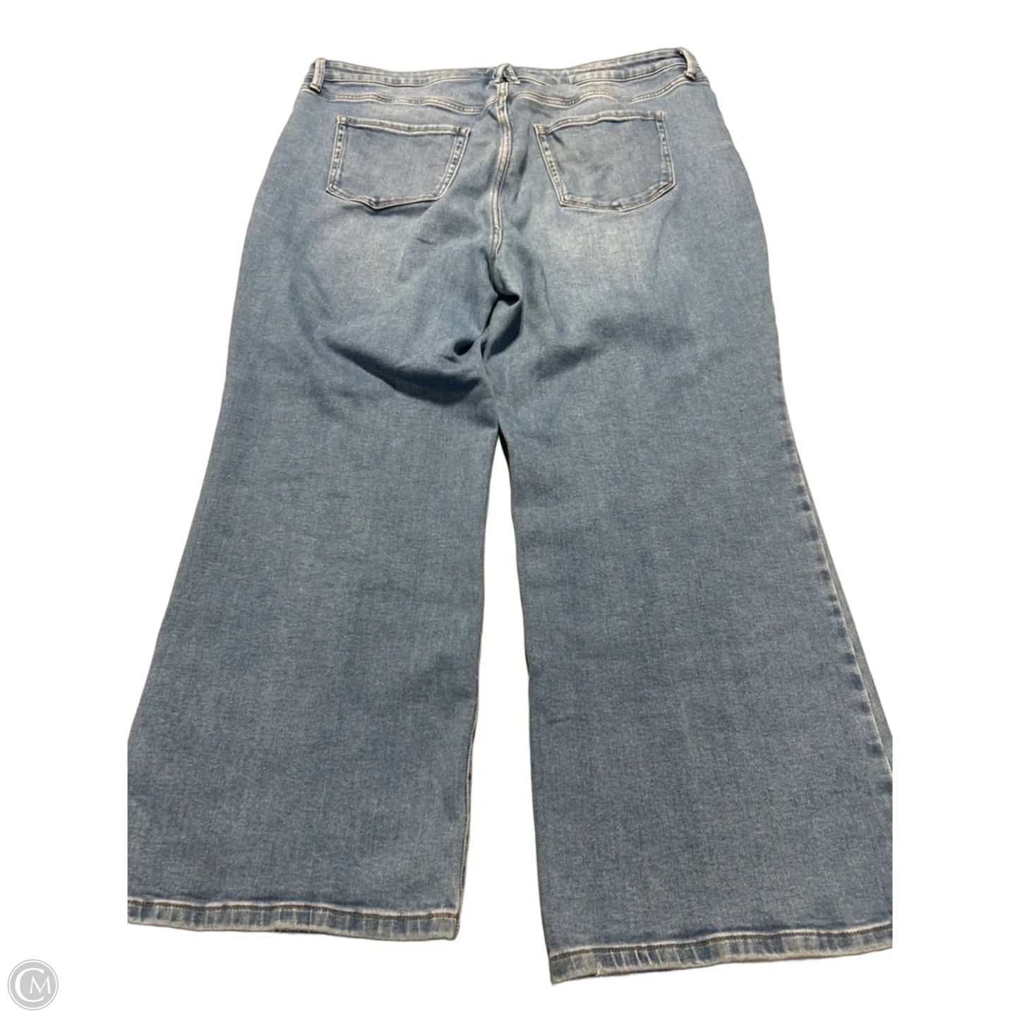 Jeans Wide Leg By Cmc In Blue Denim, Size: 20