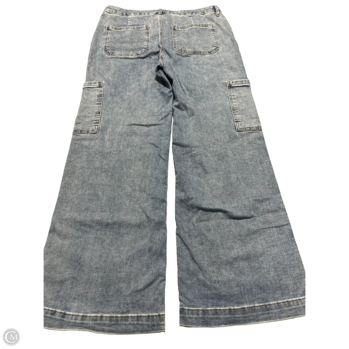 Jeans Wide Leg By Kut In Blue Denim, Size: 14