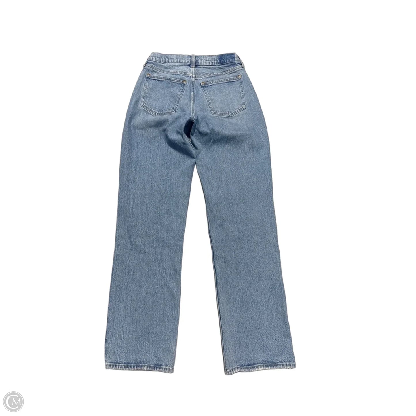 Jeans Straight By Abercrombie And Fitch In Blue Denim, Size: 2