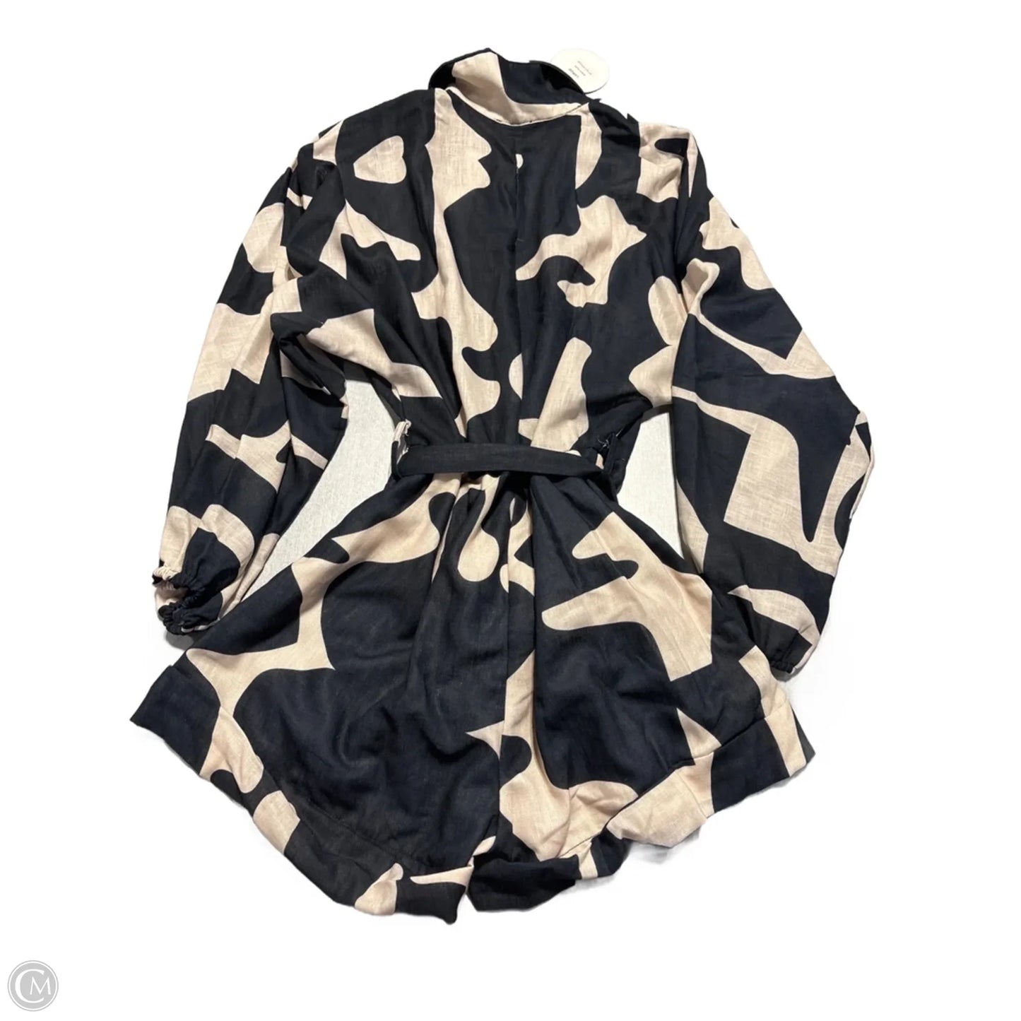 Romper By Cme In Black & Tan, Size: L