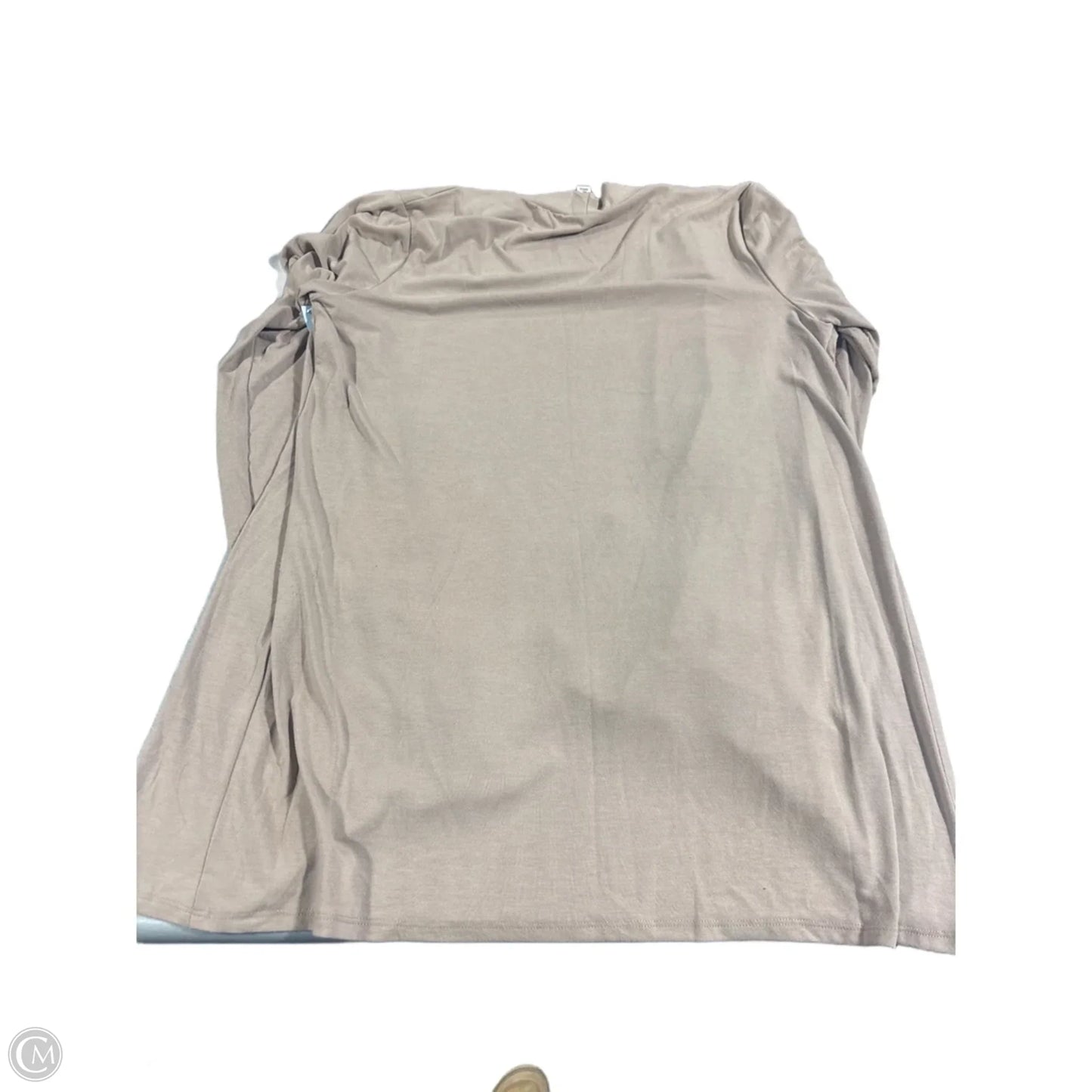 Top Long Sleeve By Zenana In Tan, Size: Xl