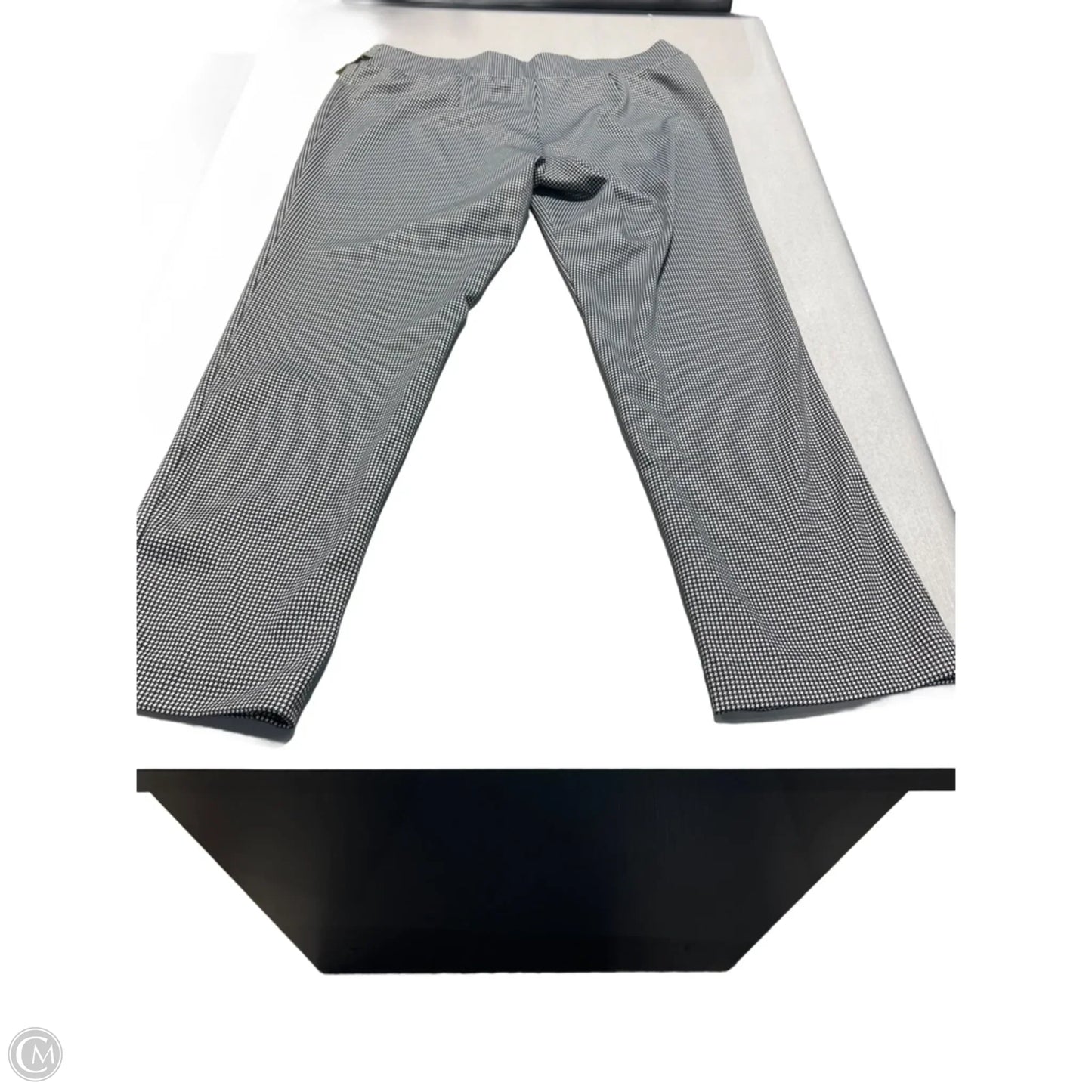Pants Cropped By Kasper In Black & White, Size: 14