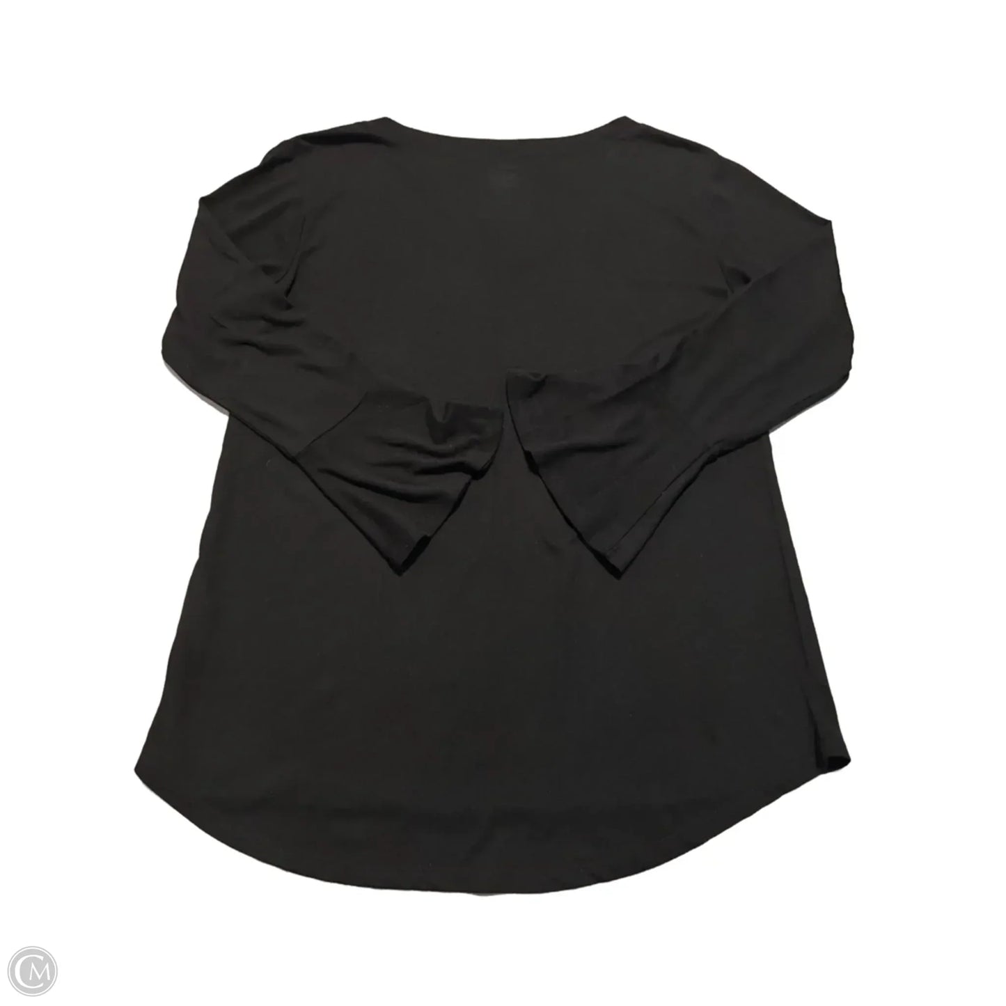 Top Long Sleeve By Cme In Black & Gold, Size: M