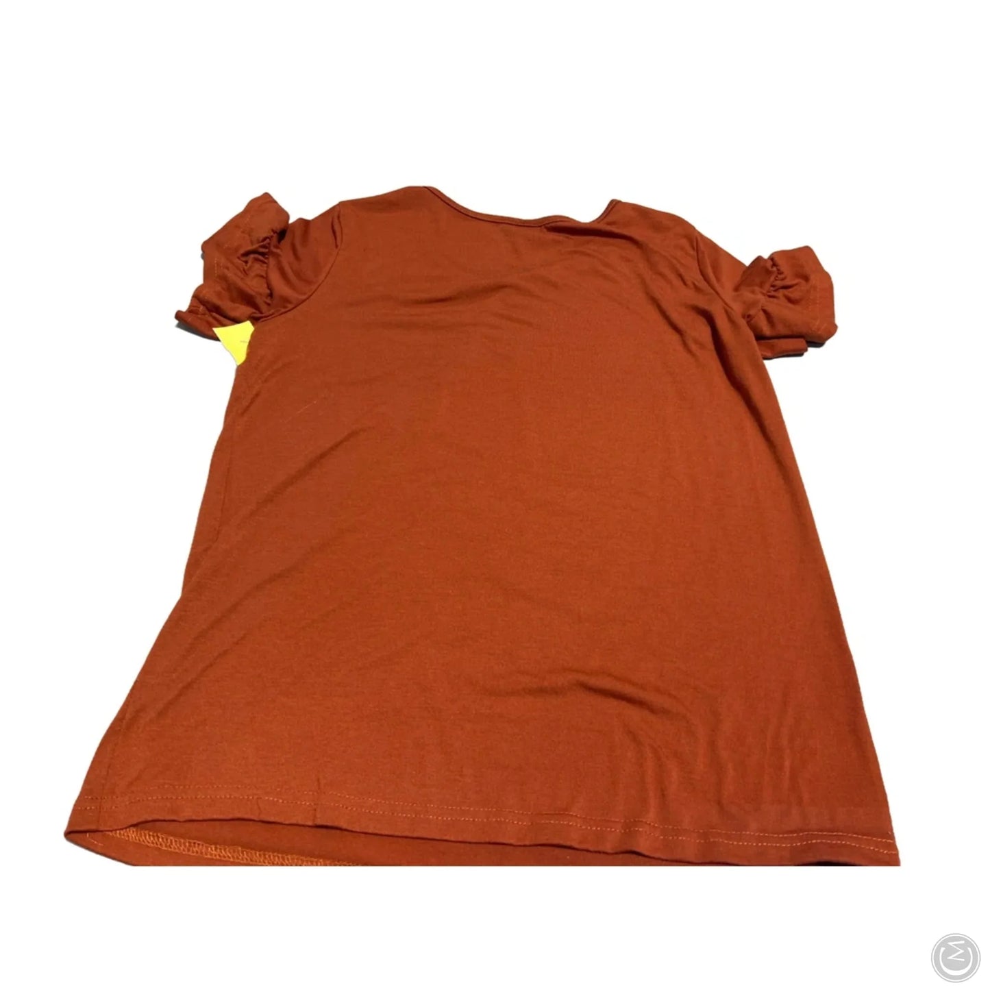 Top Short Sleeve By Emery Rose In Copper, Size: Xs