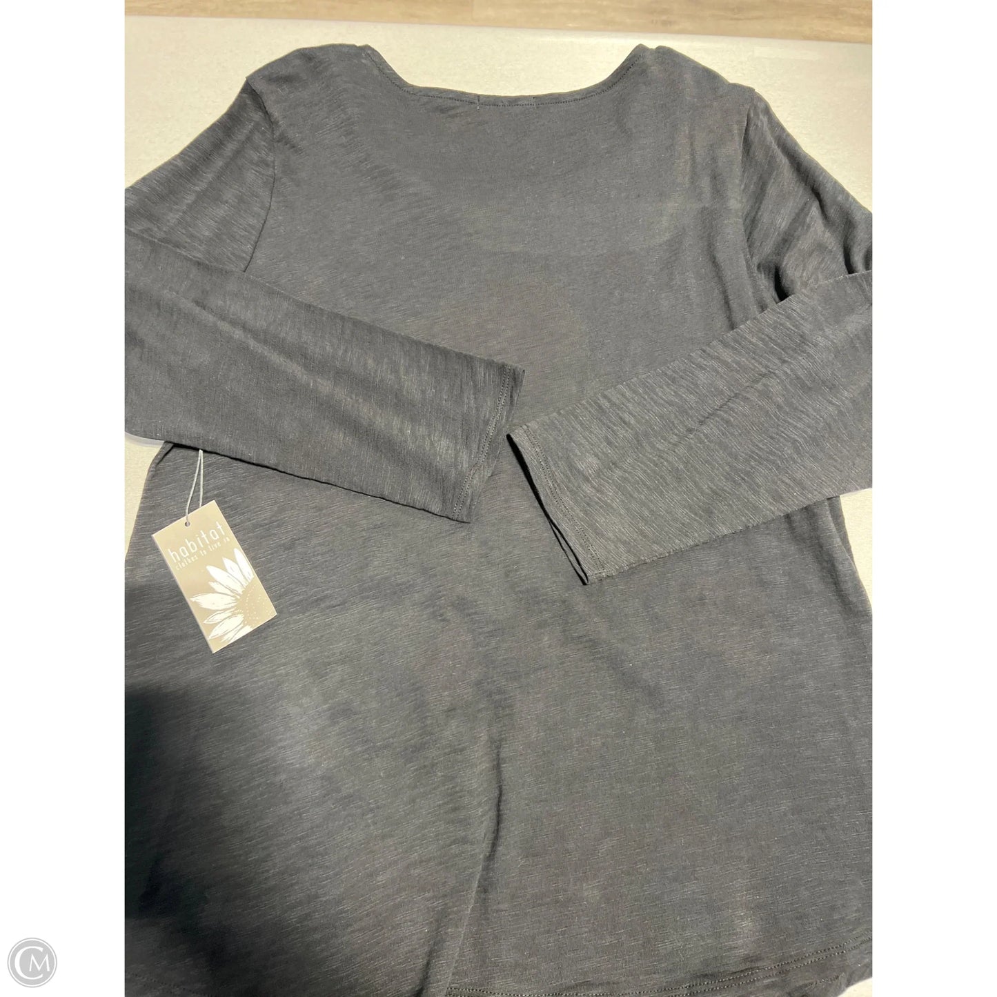 Top Long Sleeve By Habitat In Black, Size: L