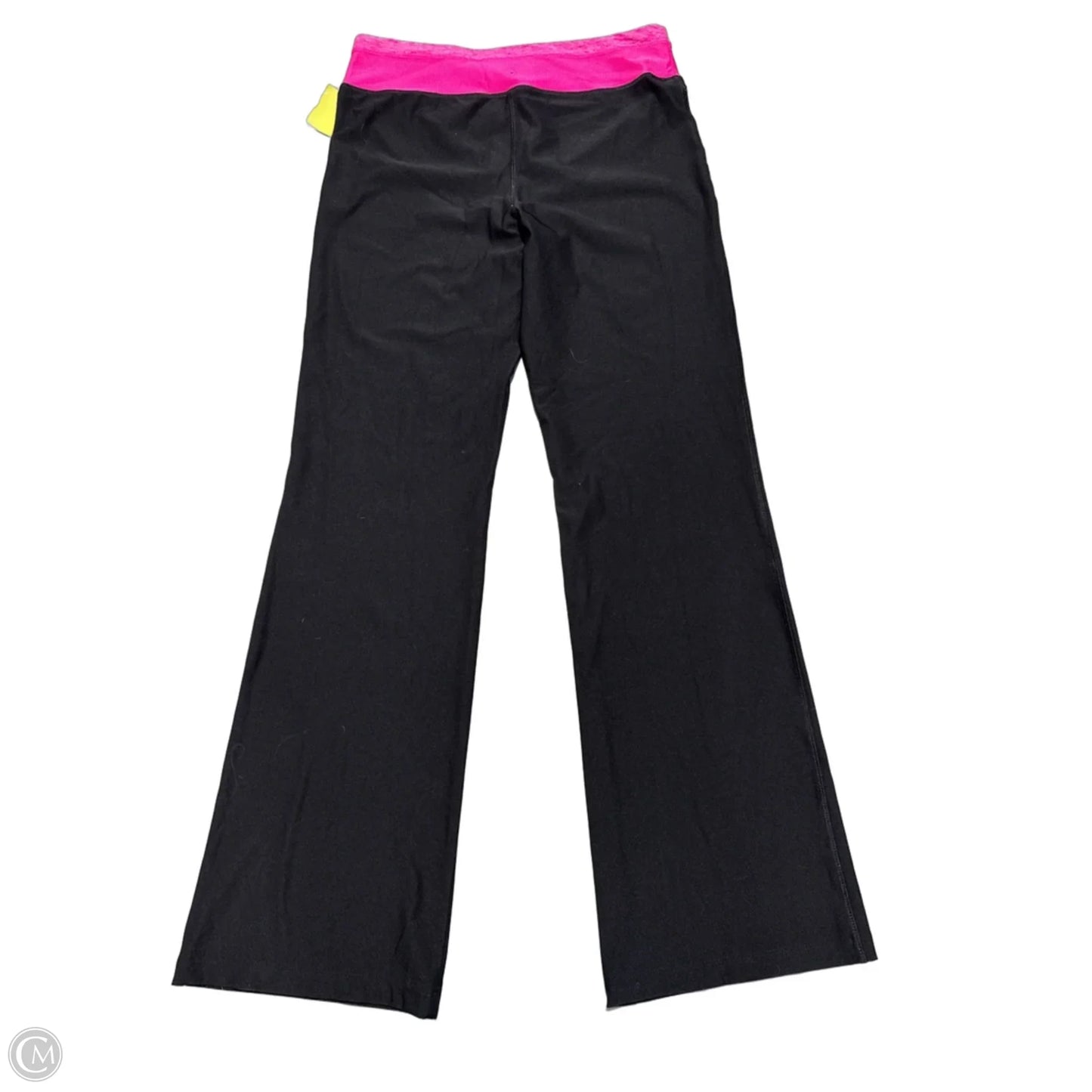 Athletic Leggings By Vogo In Black & Pink, Size: L