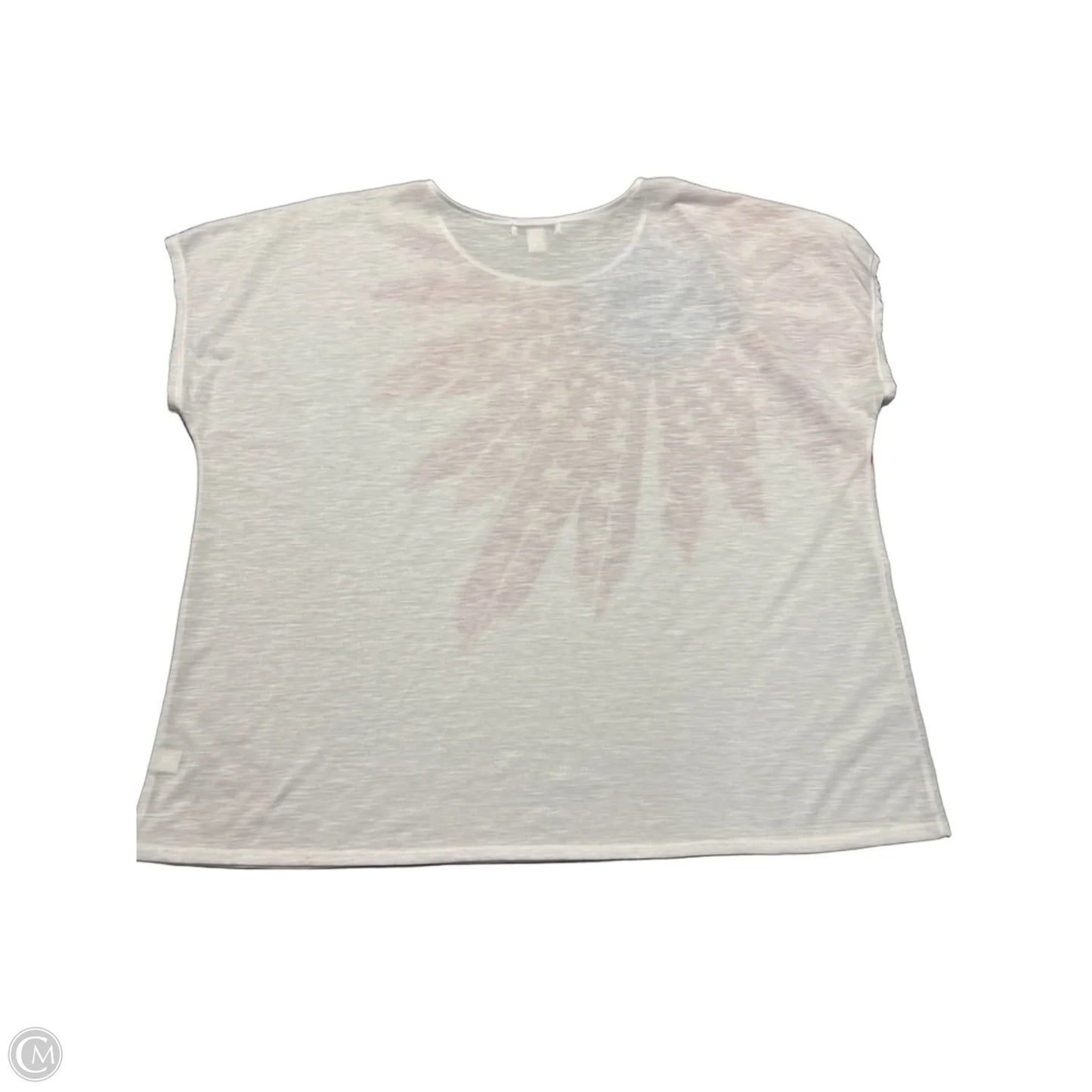 Top Sleeveless By Cj Banks In Blue & Red & White, Size: 3x