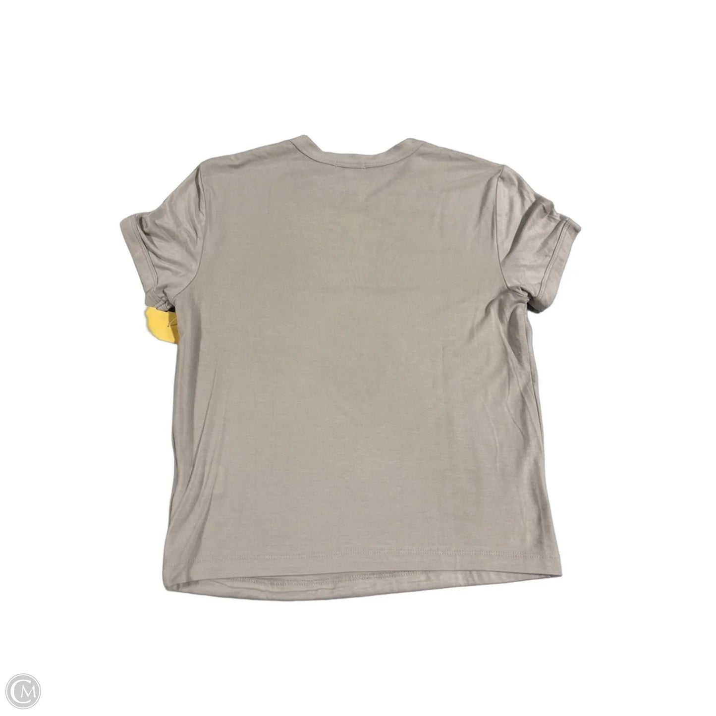 Top Short Sleeve Basic By Cme In Beige, Size: M