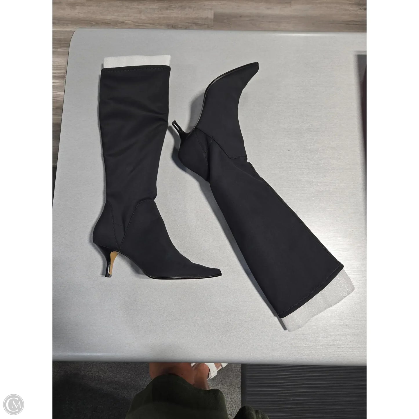 Boots Knee Heels By Donald Pliner In Black, Size: 8