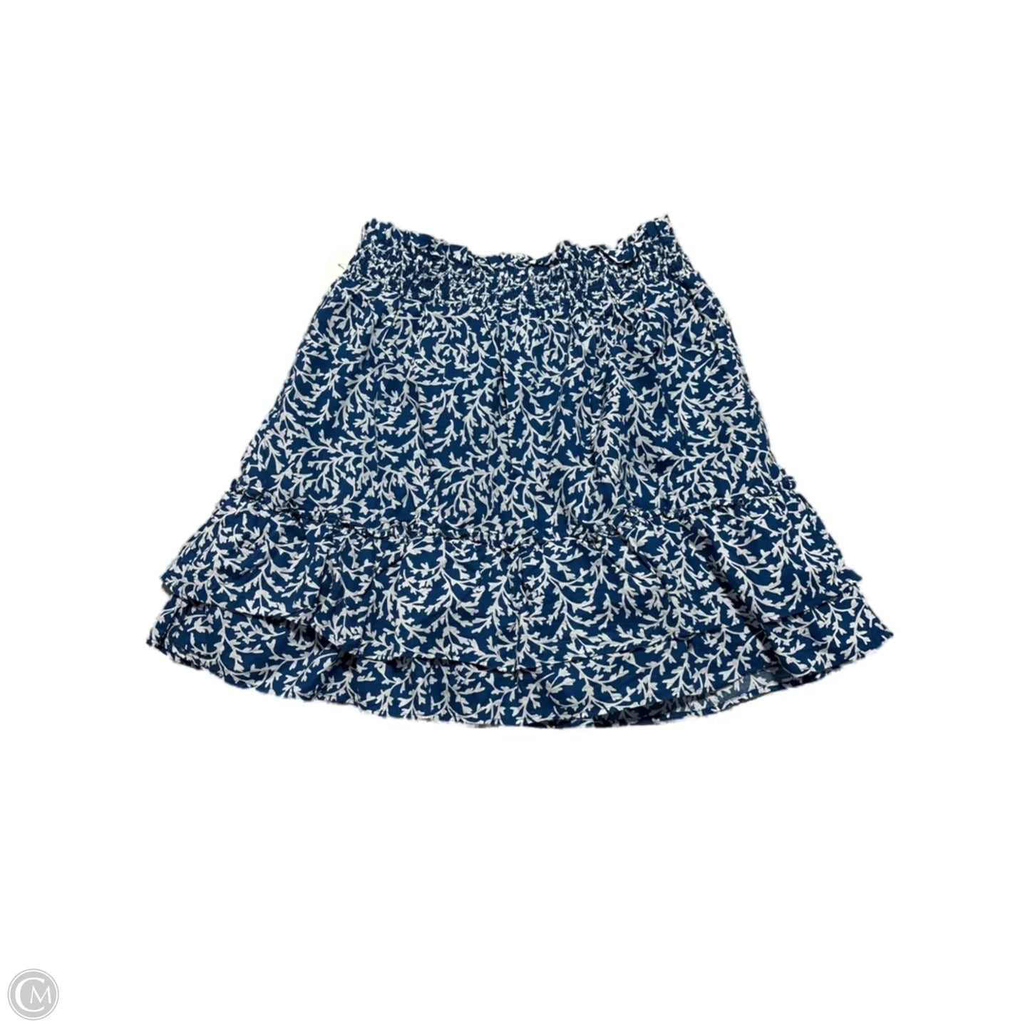 Skirt Mini & Short By J. Crew In Blue & White, Size: Xs