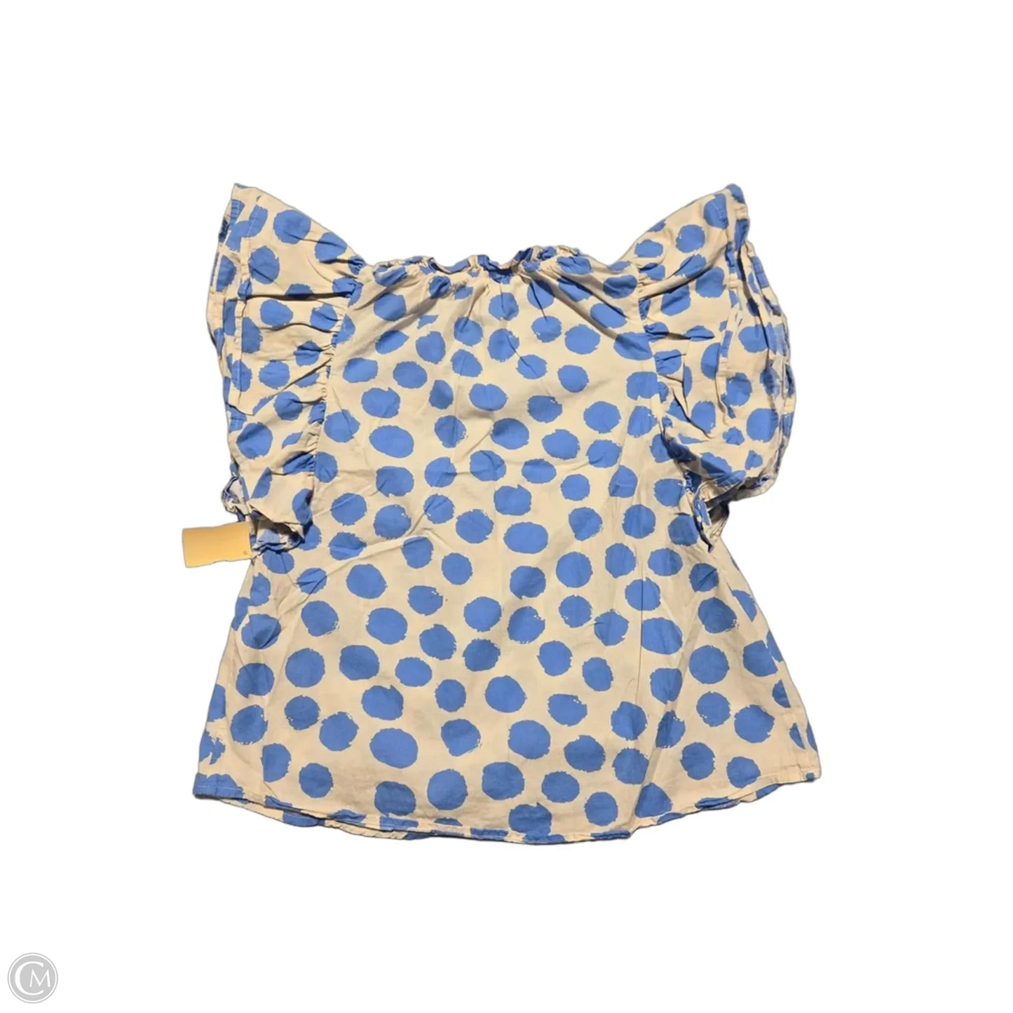 Top Short Sleeve By Ces Femme In Polkadot Pattern, Size: S