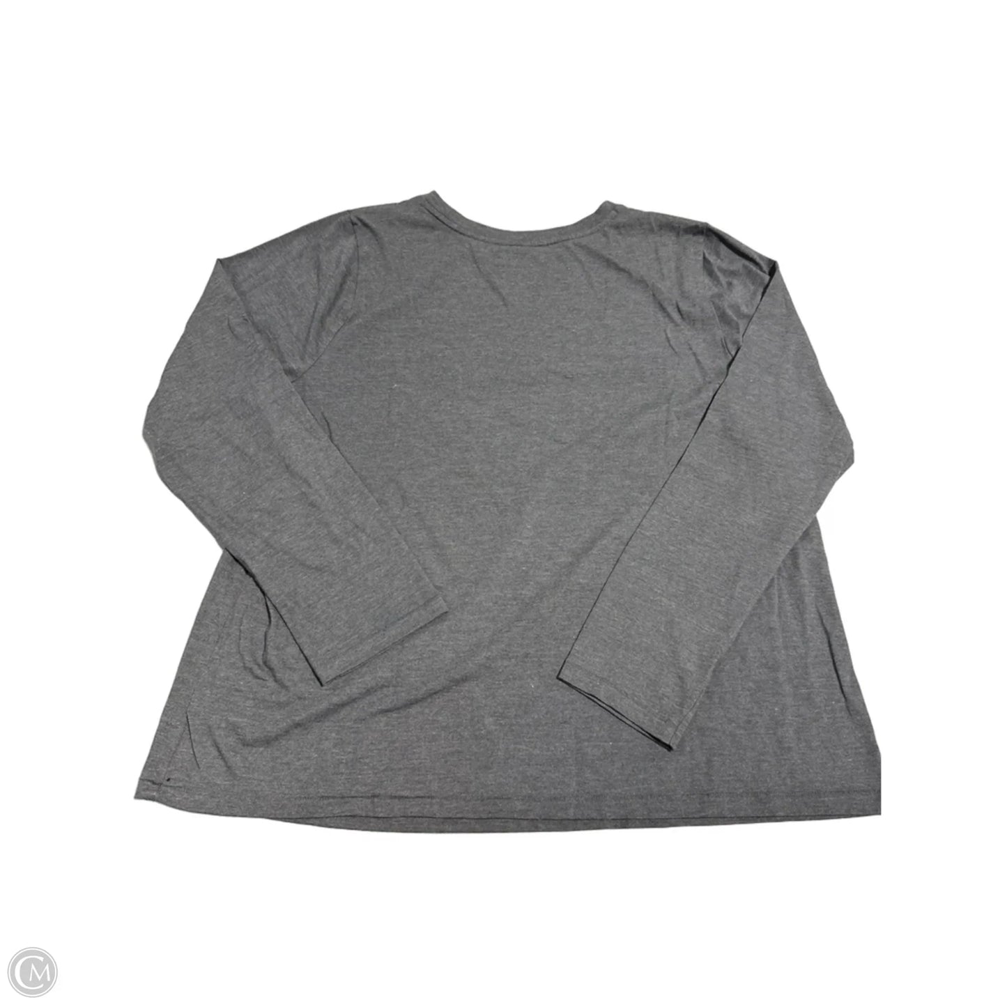 Top Long Sleeve By Sonoma In Grey, Size: Xxl
