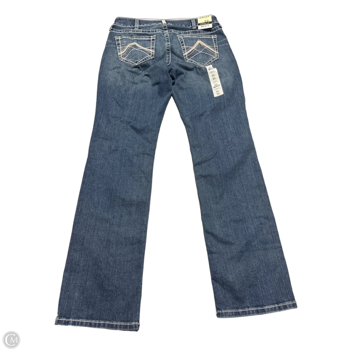 Jeans Straight By Ariat In Blue Denim, Size: 14l