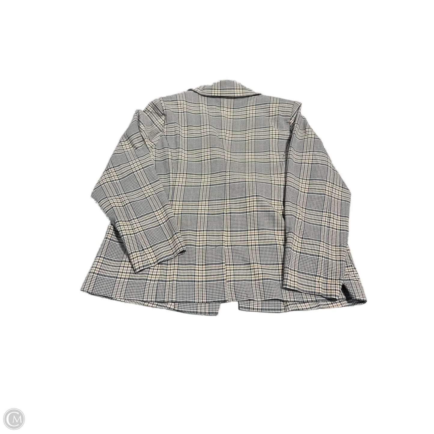 Blazer By Cato In Plaid Pattern, Size: 18
