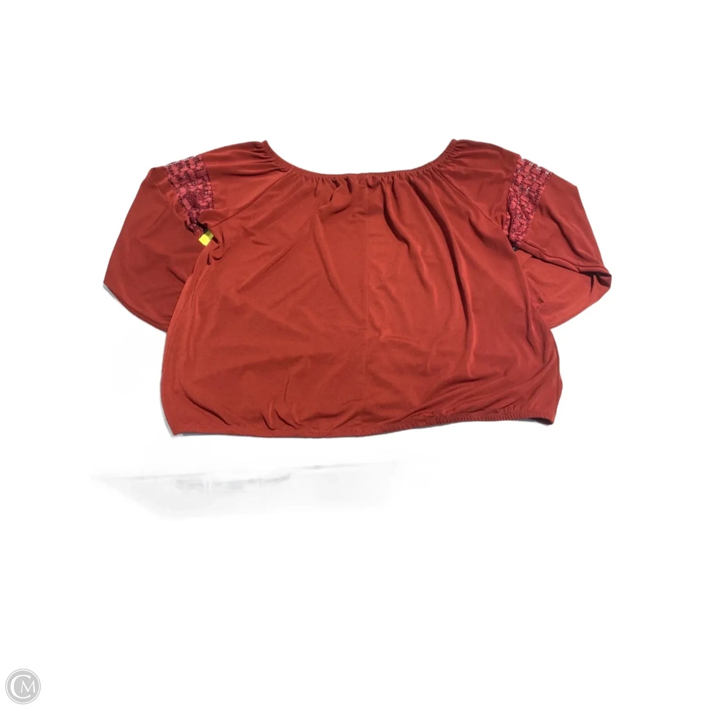 Top 3/4 Sleeve By Lane Bryant In Red, Size: 1x