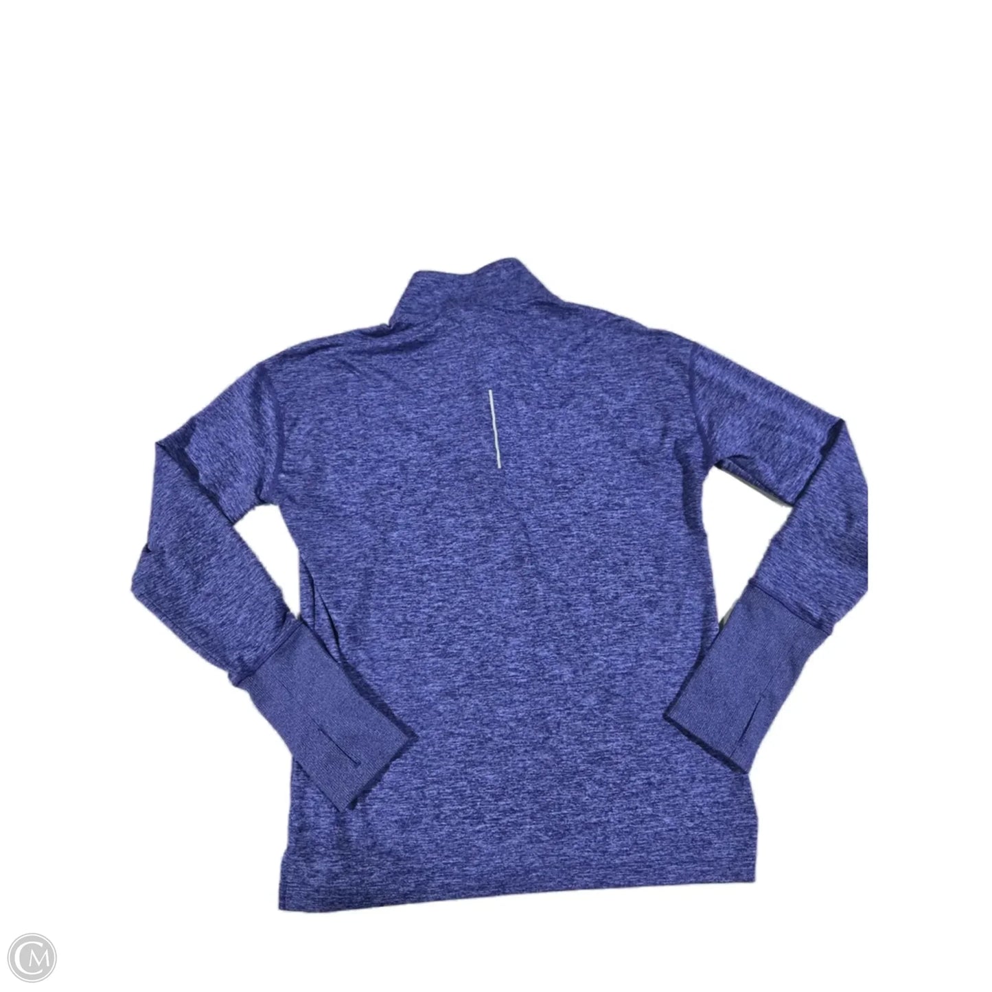 Athletic Top Long Sleeve Collar By Nike In Blue & Purple, Size: Xs